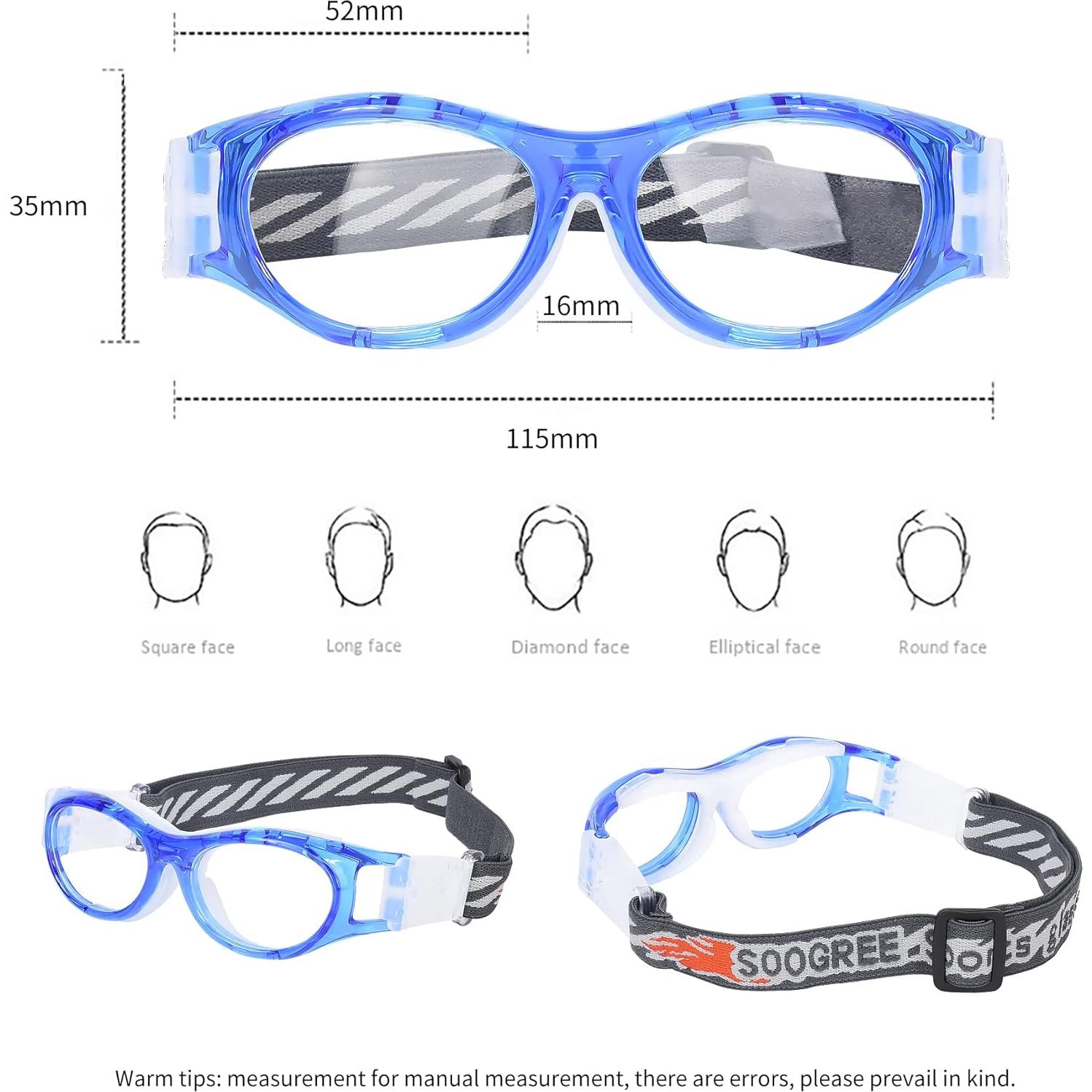 Gafas Deportivas SooGree para Niños - Antichoque Azul