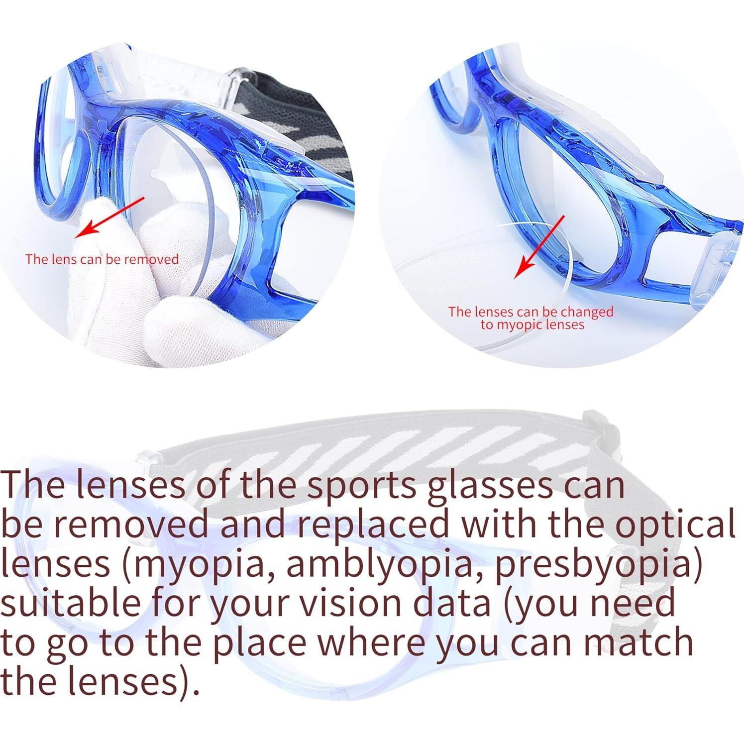 Gafas Deportivas SooGree para Niños - Antichoque Azul