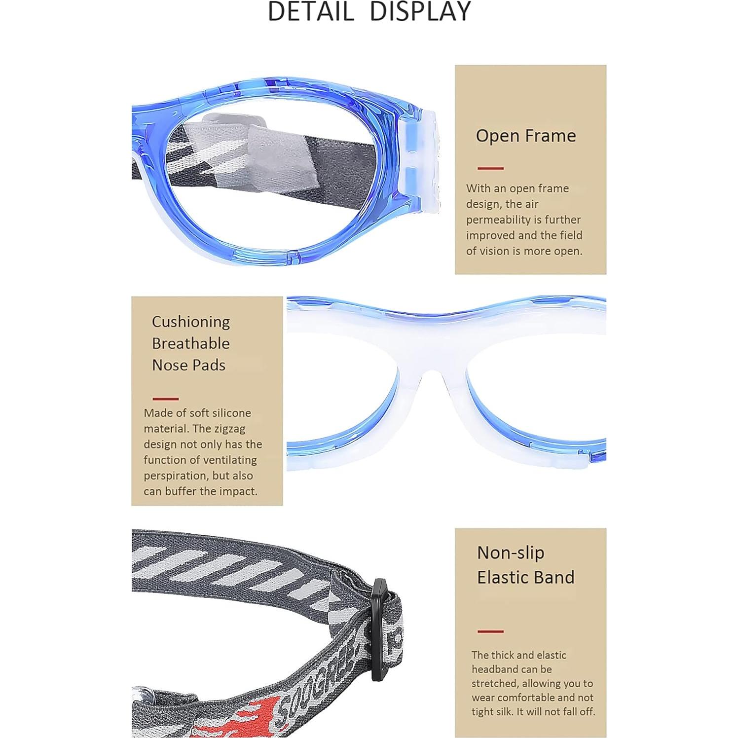 Gafas Deportivas SooGree para Niños - Antichoque Azul