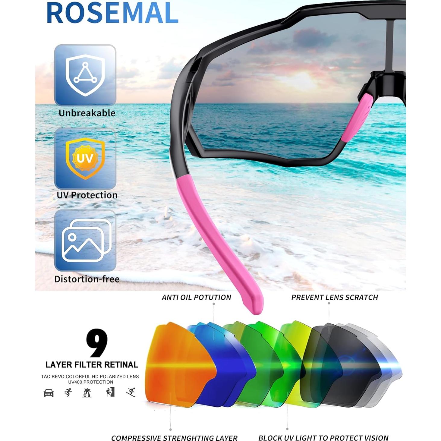 Gafas de sol deportivas Rosemal 7259 polarizadas UV400