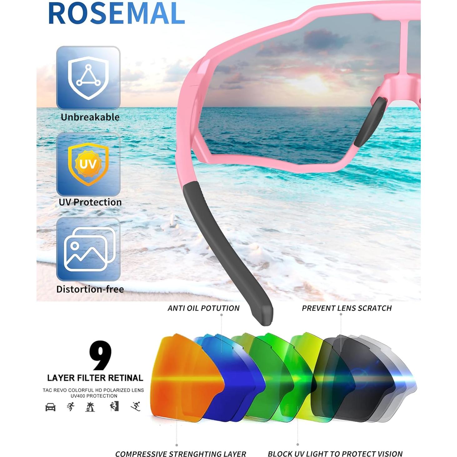 Gafas de sol polarizadas Rosemal 7259 UV400 para deportes