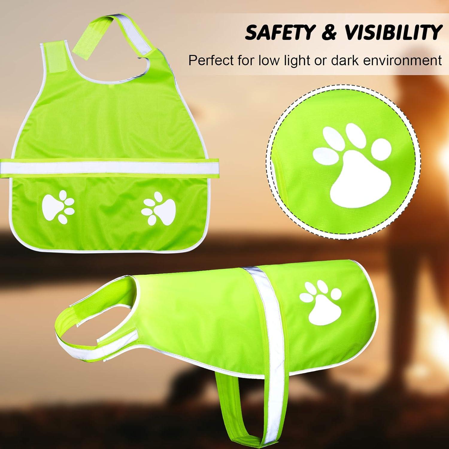 Chaleco Reflectante para Perros Geyoga 2 Piezas Ajustable