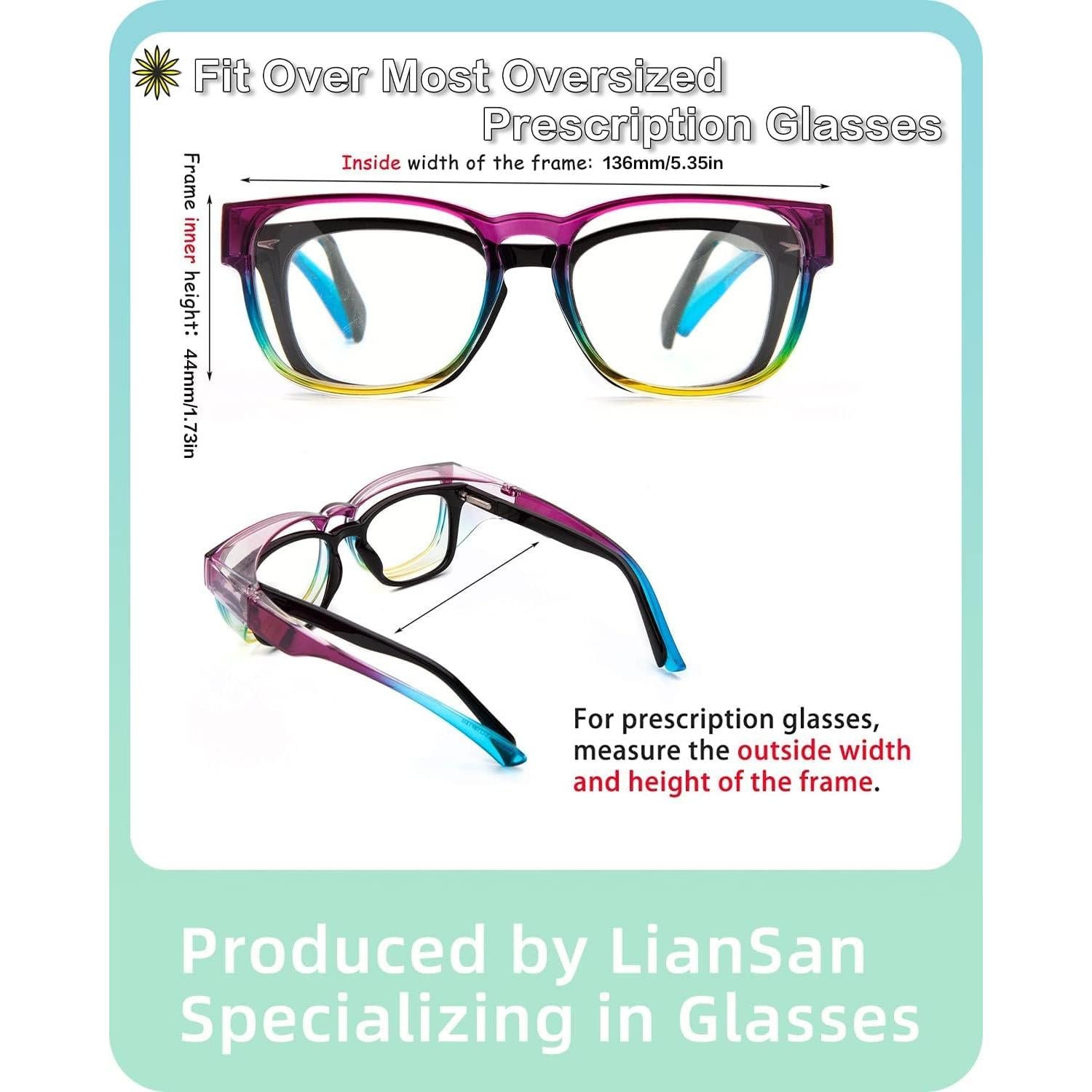 Gafas de Seguridad LianSan Antivaho para Lentes Graduadas