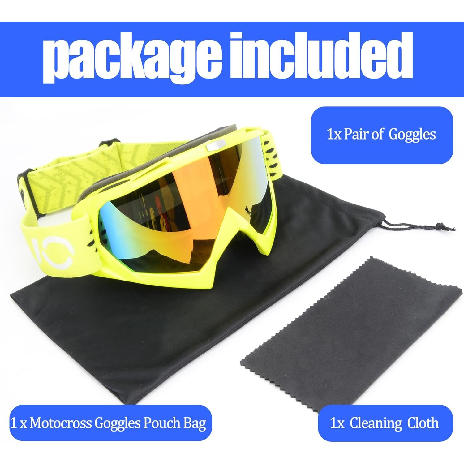 Gafas de Moto ZJNUO 833 - Anti UV, A Prueba de Viento y Polvo