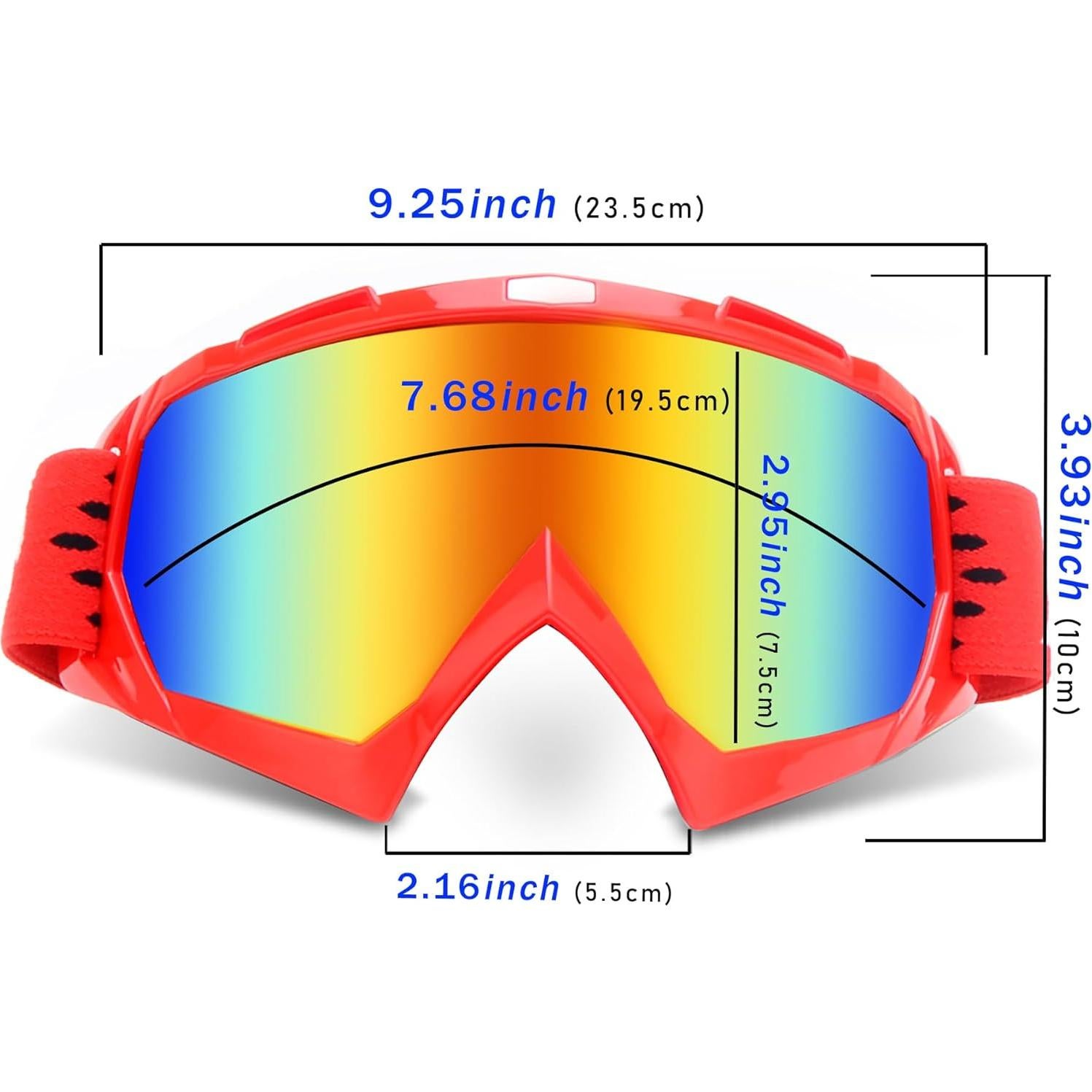 Gafas de Motocross ZJNUO 833 - Anti UV, a Prueba de Viento