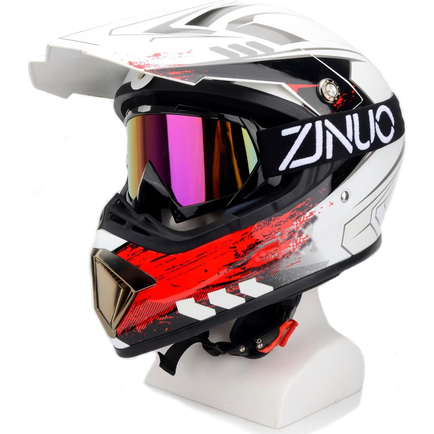 Gafas de Motocicleta ZJNUO 833 UV400 Resistentes a Rayones