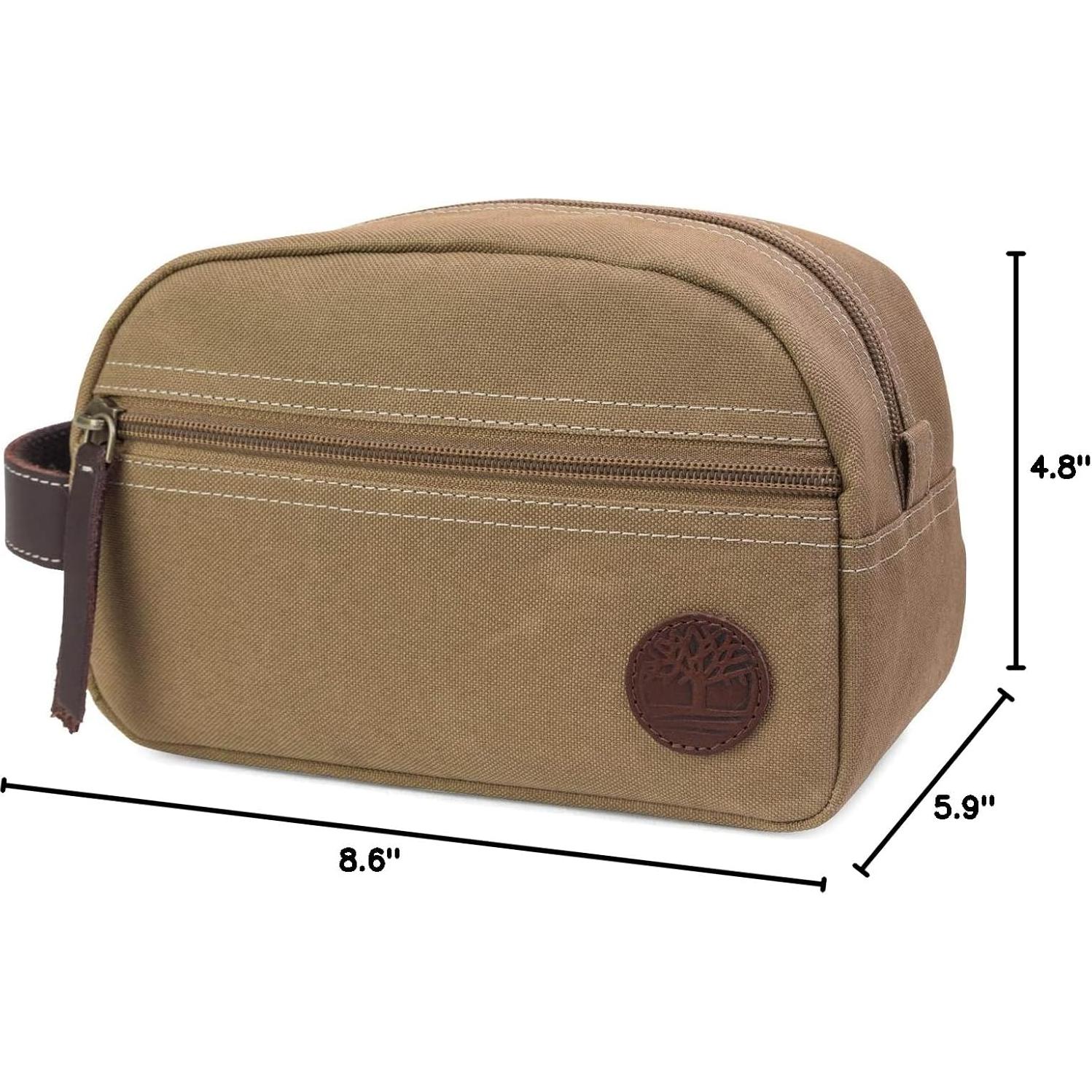Bolsa de Aseo para Hombre Timberland Kit de Viaje Lona 24.13x10.16x13.97cm