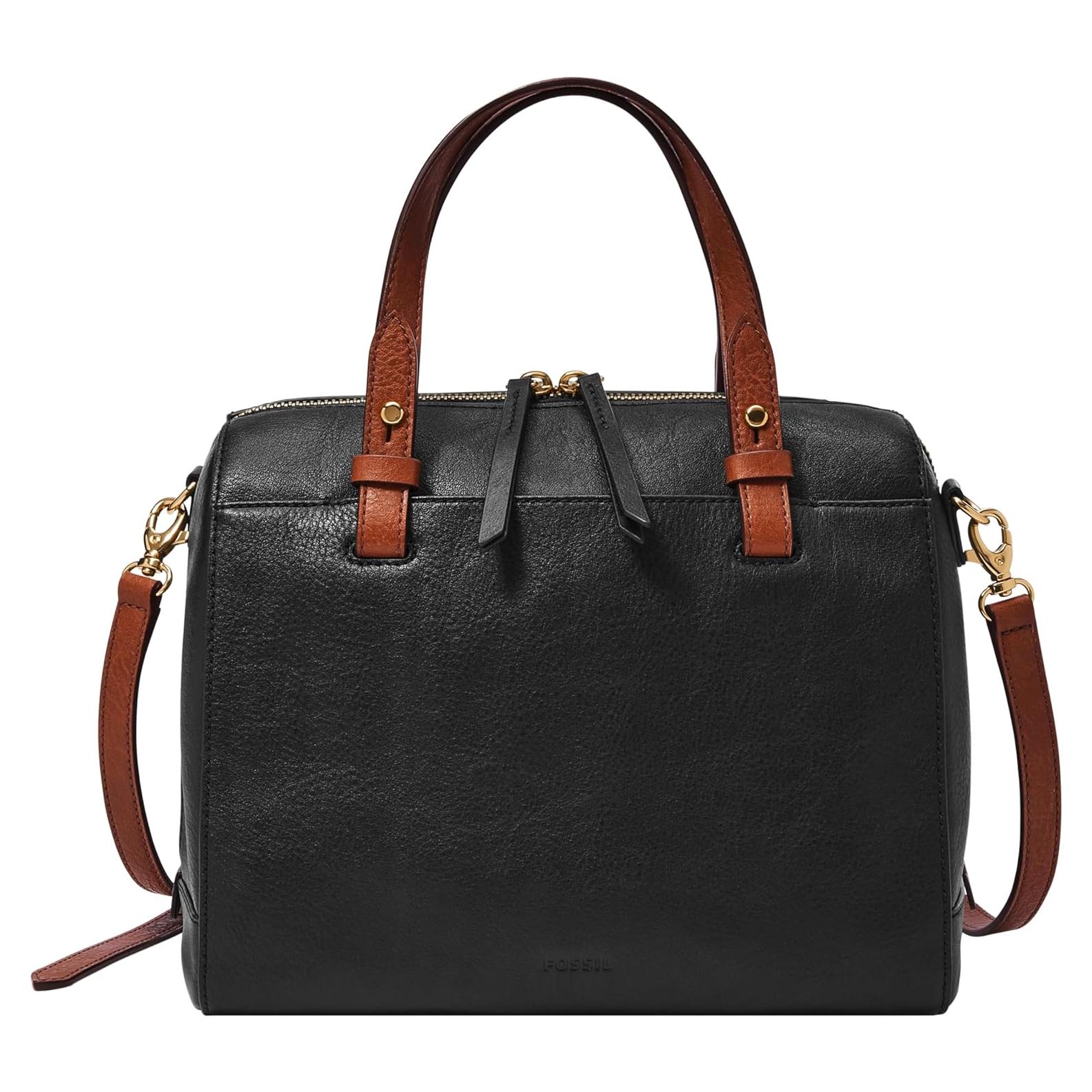 Bolso de mano satchel Fossil Rachel para mujeres - Negro