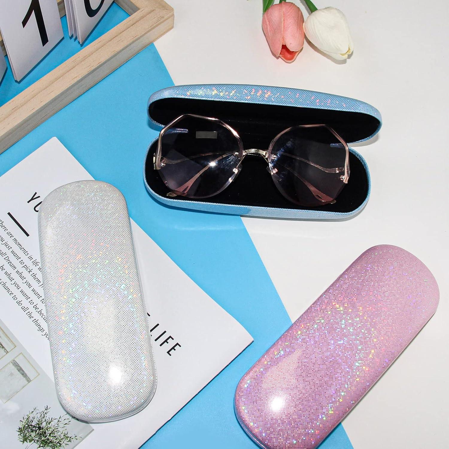 Estuche de Gafas 3 Piezas Duro con Paño de Limpieza