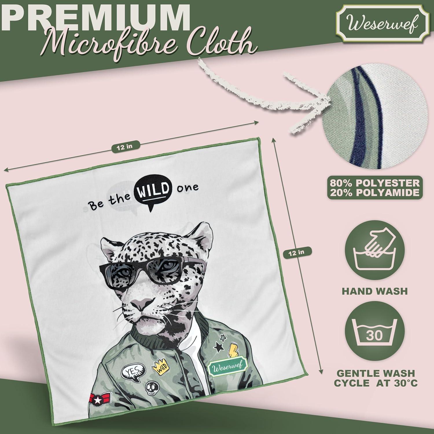 Paño de limpieza microfibra WESERWEF 30x30 cm ultra suave