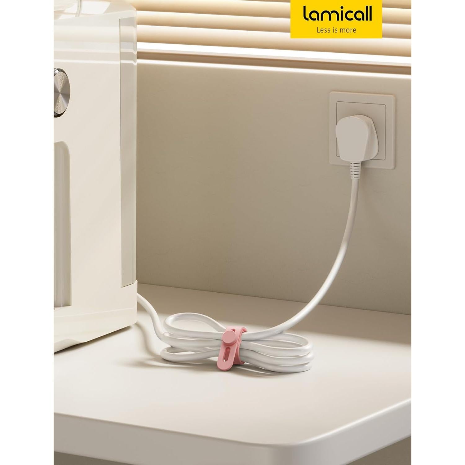 Correas de Silicona Lamicall 20Pack para Organizar Cables