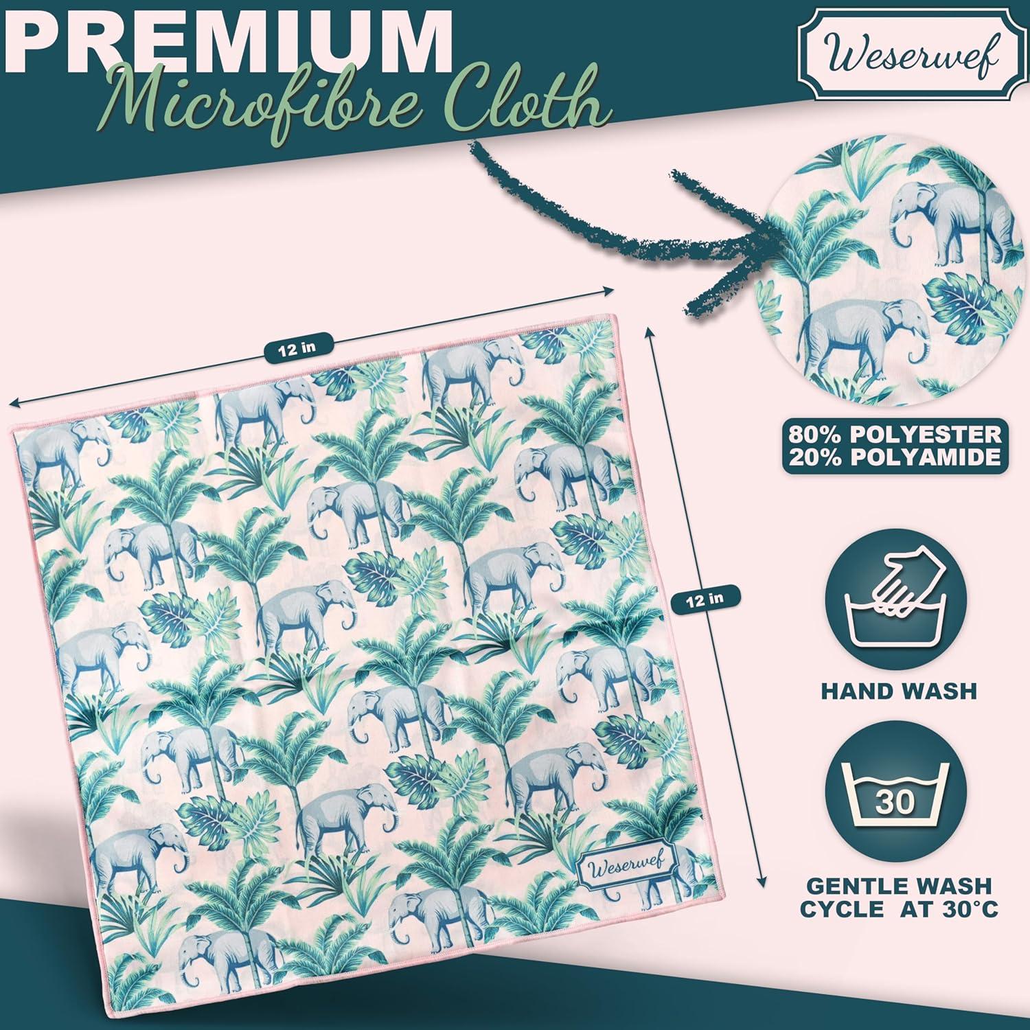 Paño de limpieza WESERWEF 30x30 cm microfibra premium