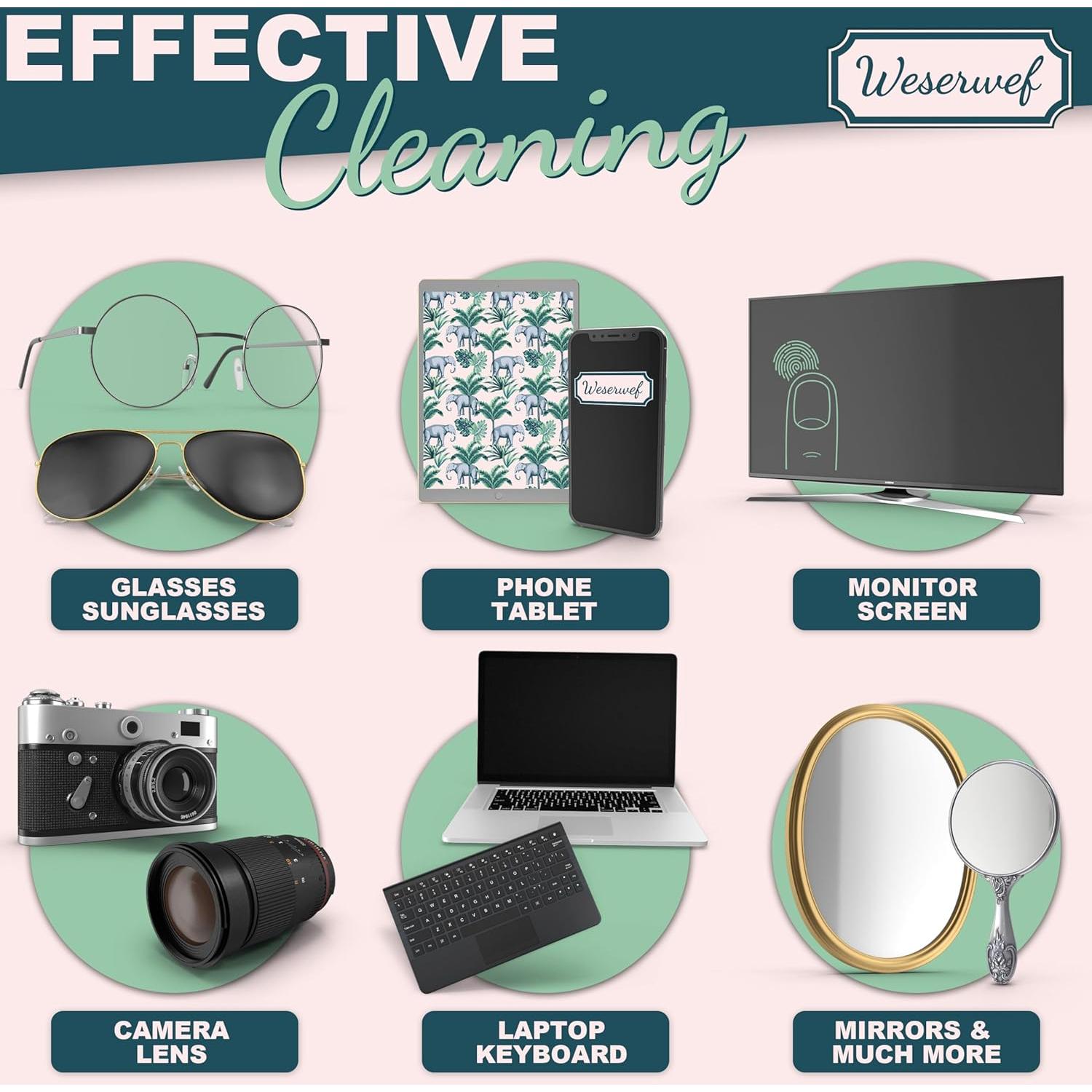 Paño de limpieza WESERWEF 30x30 cm microfibra premium