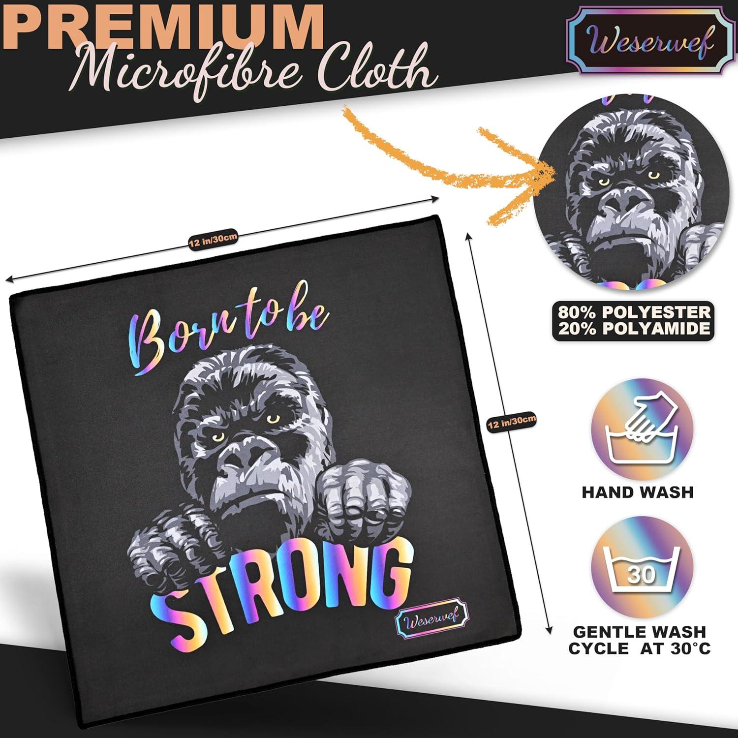 Paño de limpieza WESERWEF 30x30 cm microfibra premium