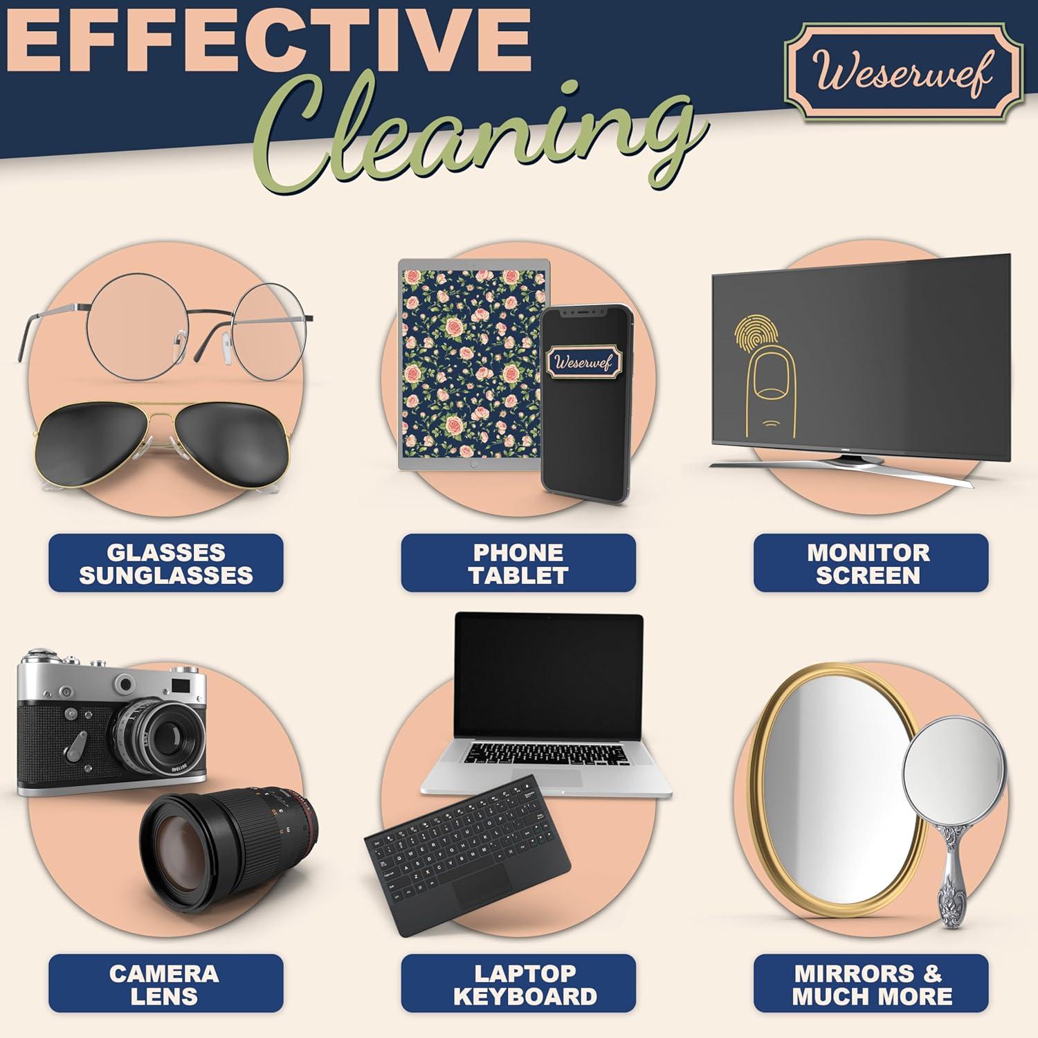 Paño de limpieza WESERWEF 30x30 cm microfibra rosa