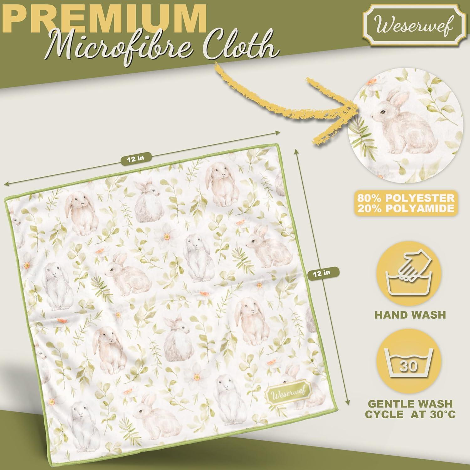 Paño de limpieza WESERWEF 30x30 cm para gafas y pantallas