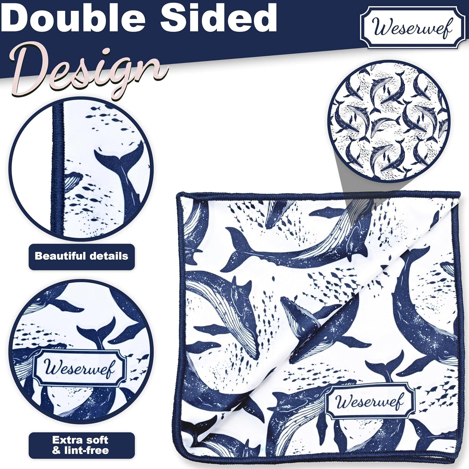 Paño de limpieza WESERWEF 30x30 cm microfibra sin rayas