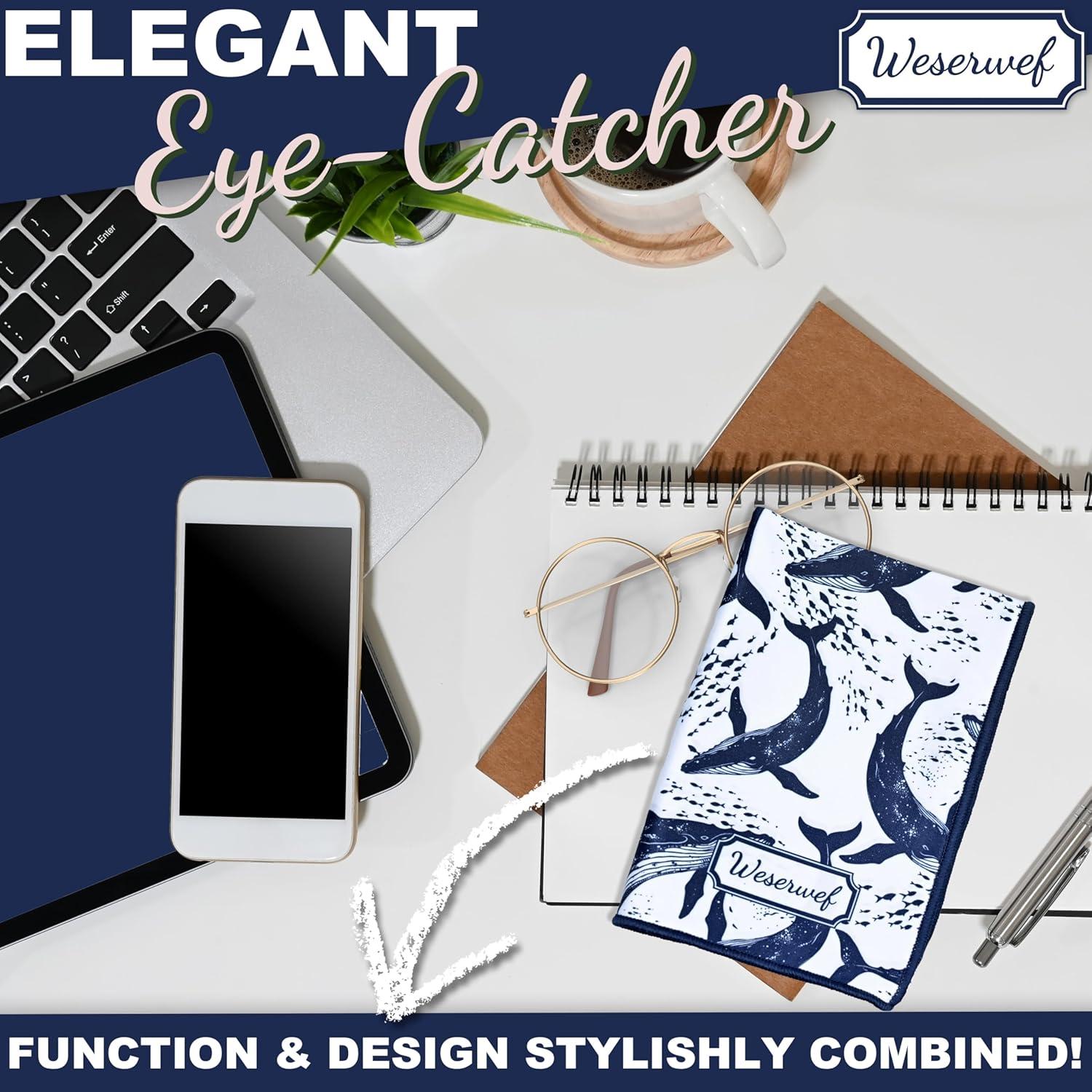 Paño de limpieza WESERWEF 30x30 cm microfibra sin rayas