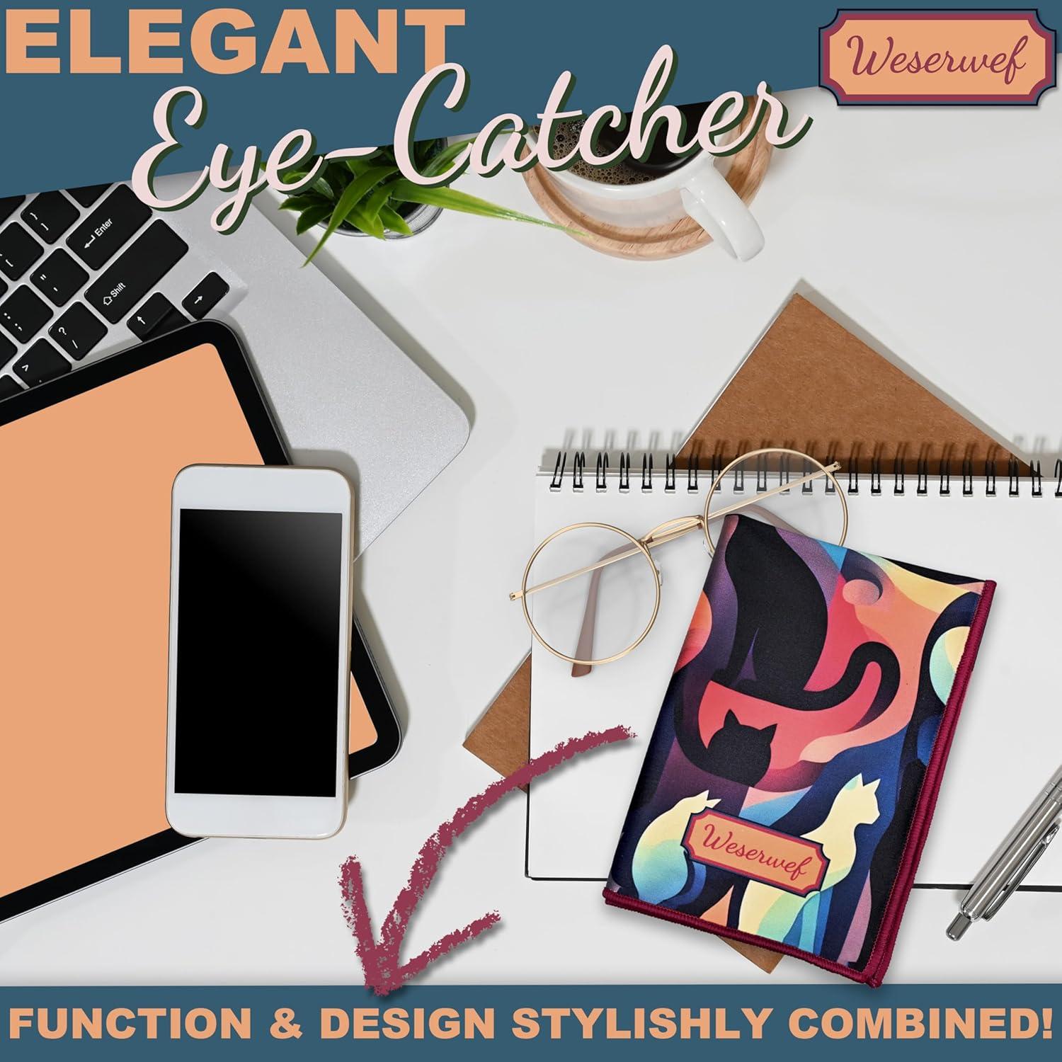 Paño de limpieza WESERWEF 30x30 cm para gafas y pantallas