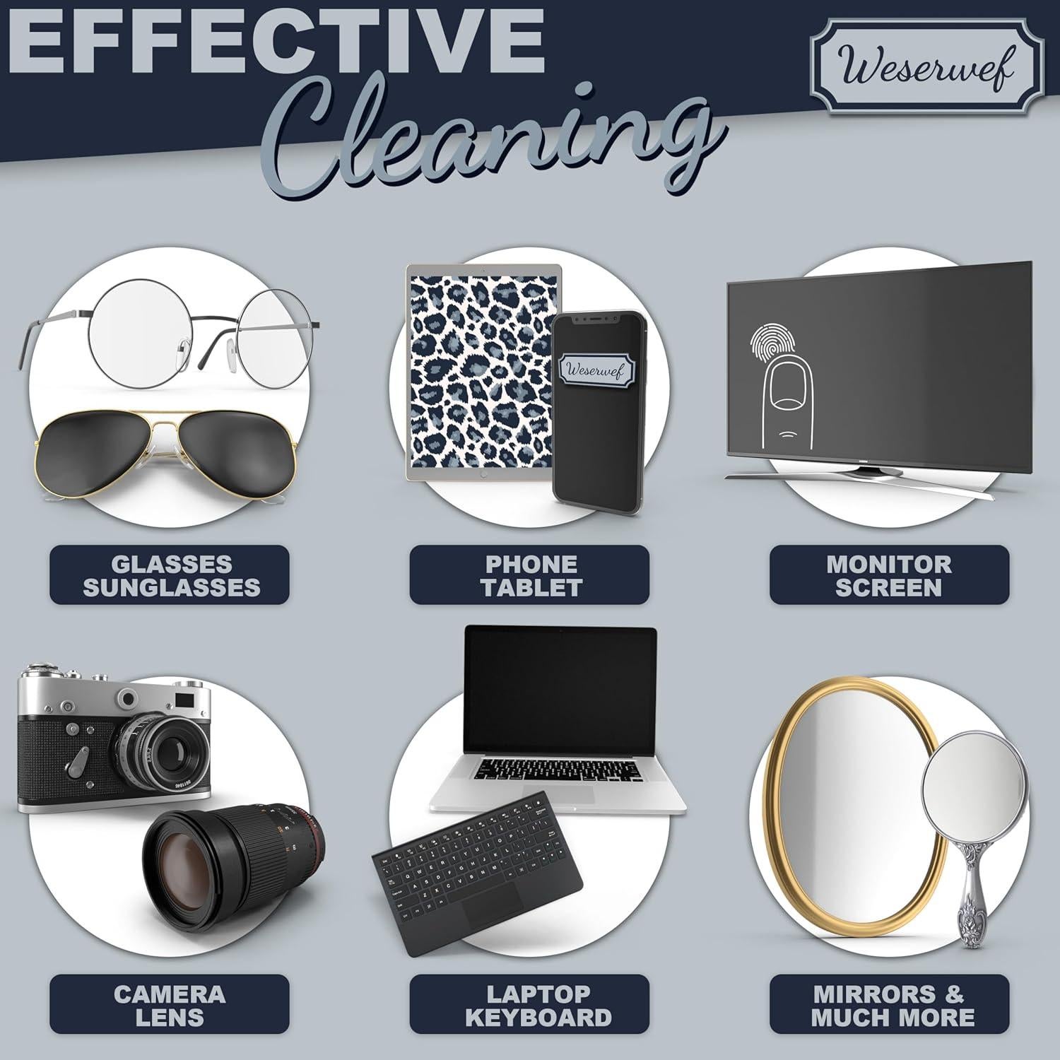 Paño de limpieza WESERWEF 30x30 cm microfibra premium