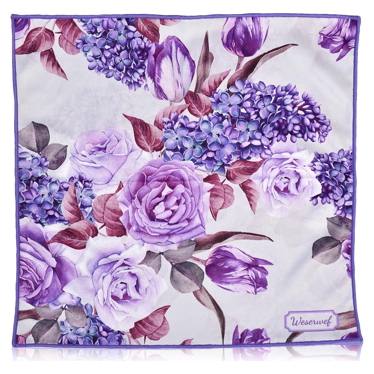 Paño de limpieza microfibra WESERWEF 30x30 cm rosa y lila