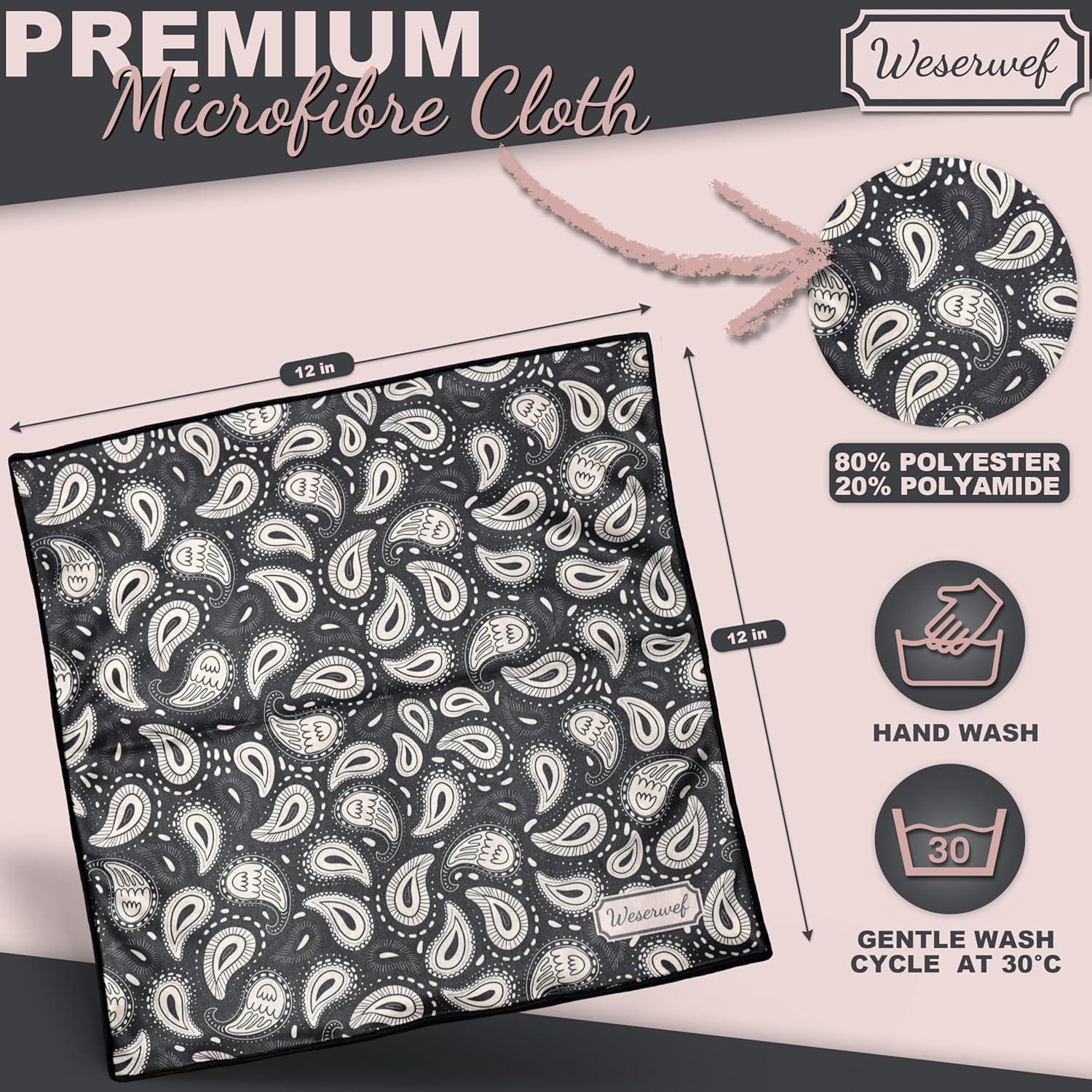 Paño de limpieza WESERWEF 30x30 cm microfibra premium