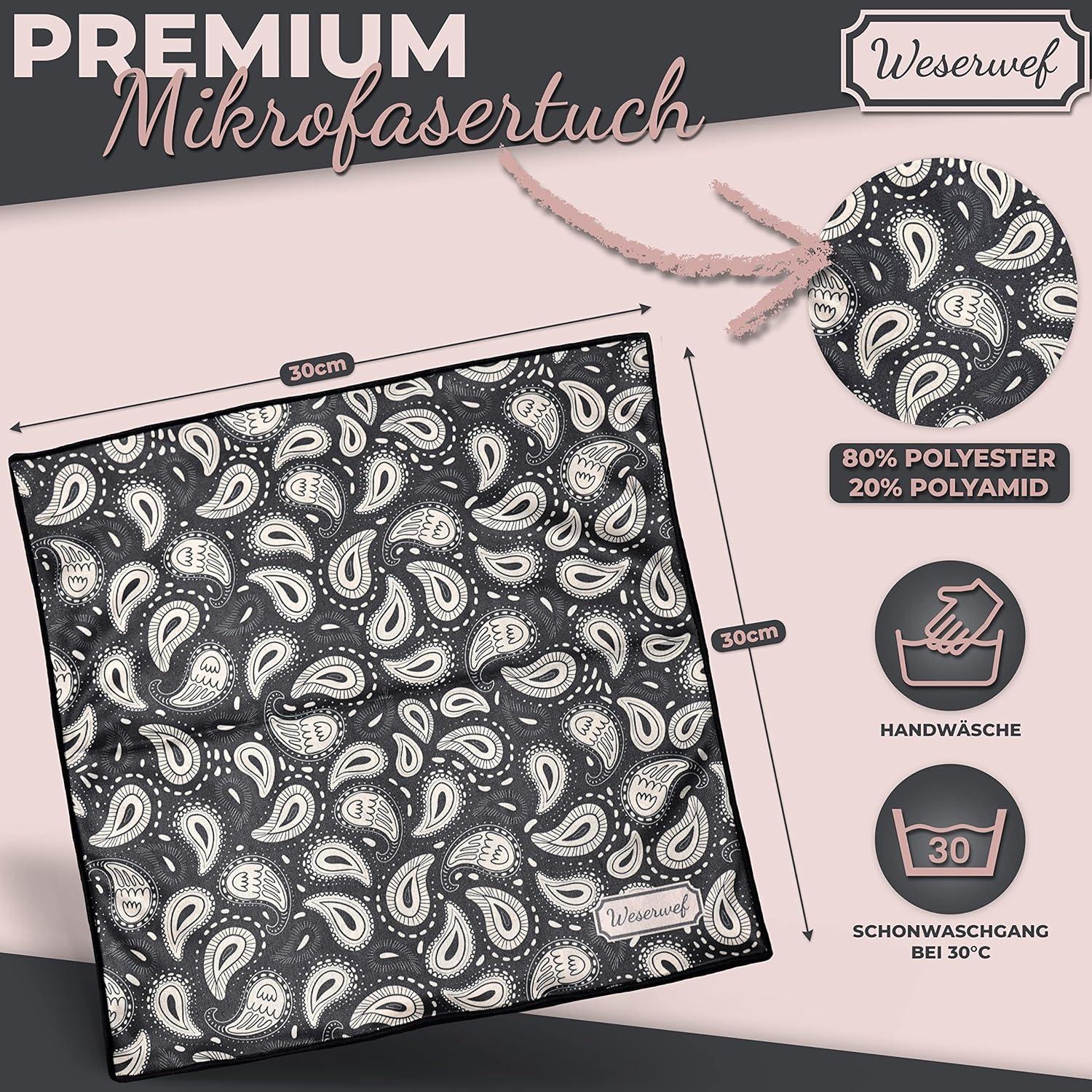 Paño de limpieza WESERWEF 30x30 cm microfibra premium