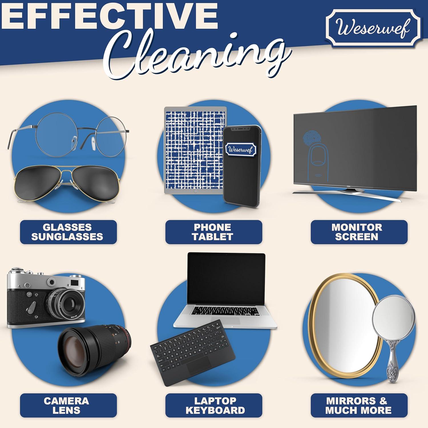 Paño de limpieza WESERWEF 30x30 cm microfibra azul