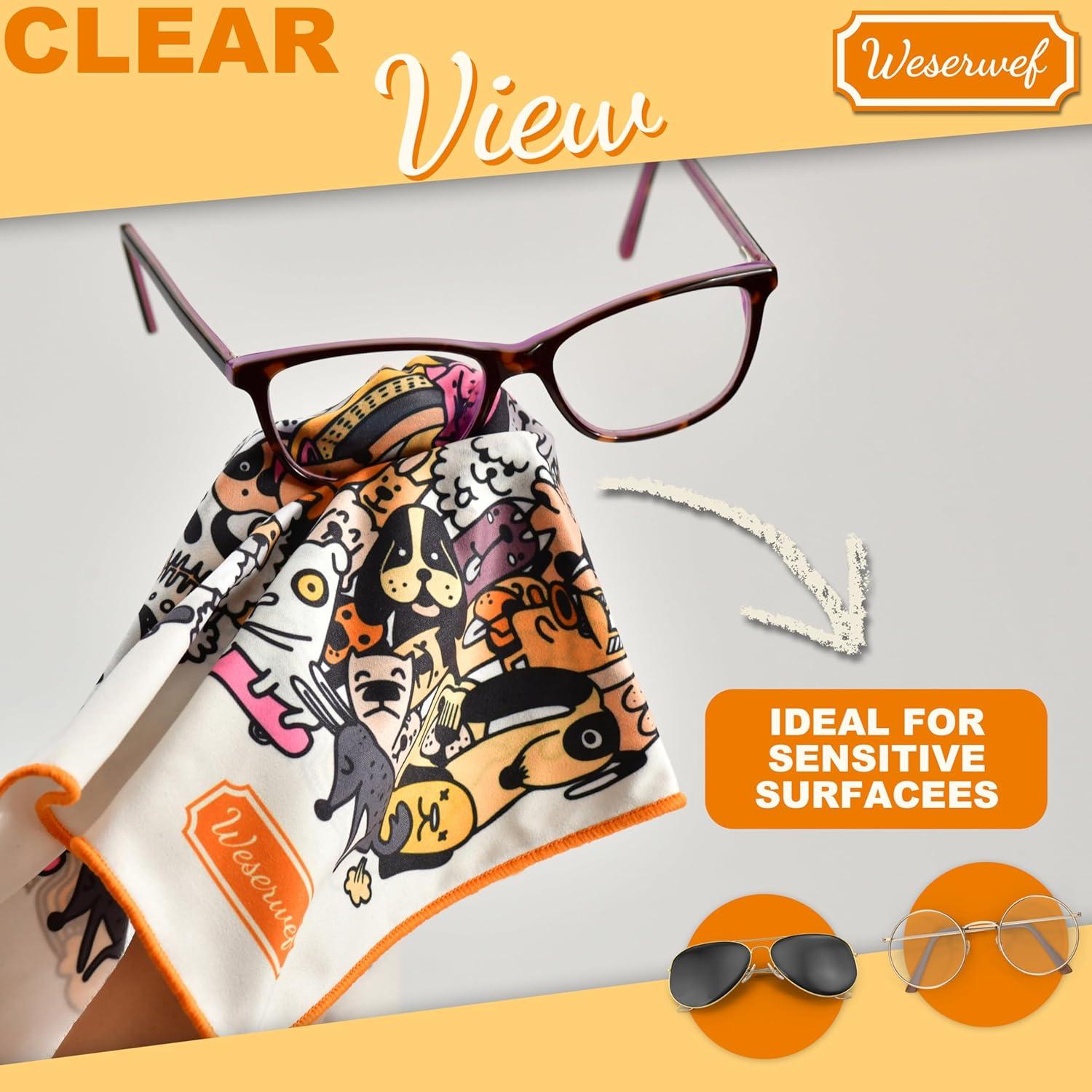 Paño de limpieza WESERWEF - Microfibra 30x30 cm Perros