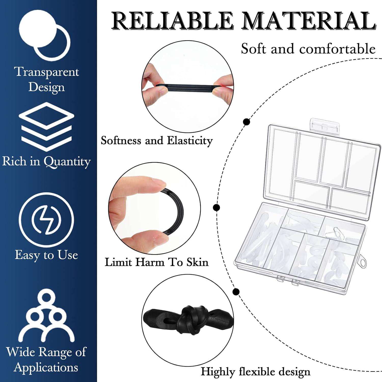 50 Piezas Accesorios para Gafas Konohan Almohadillas y Soportes