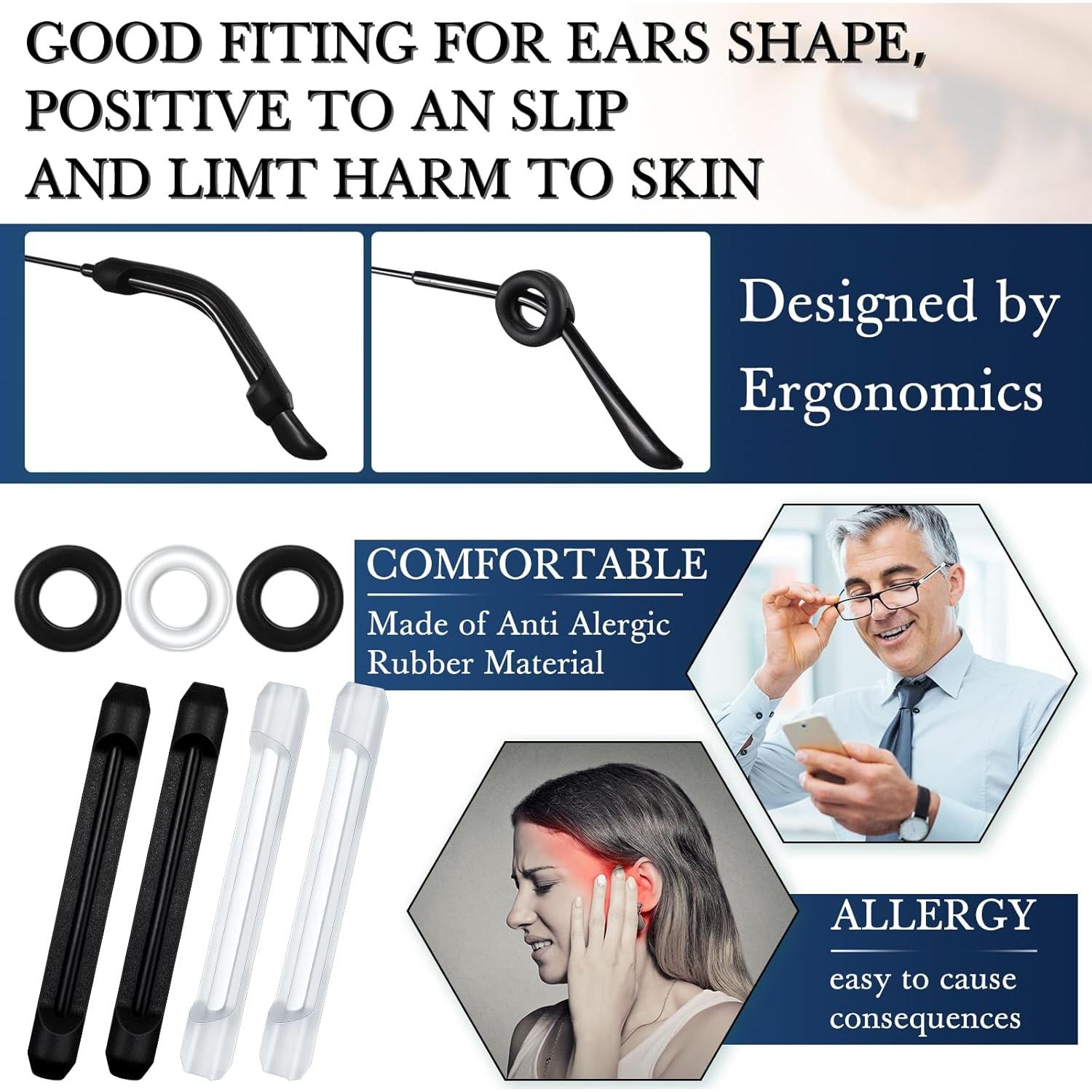 Konohan 50 Pcs Accesorios para Gafas Multicolor