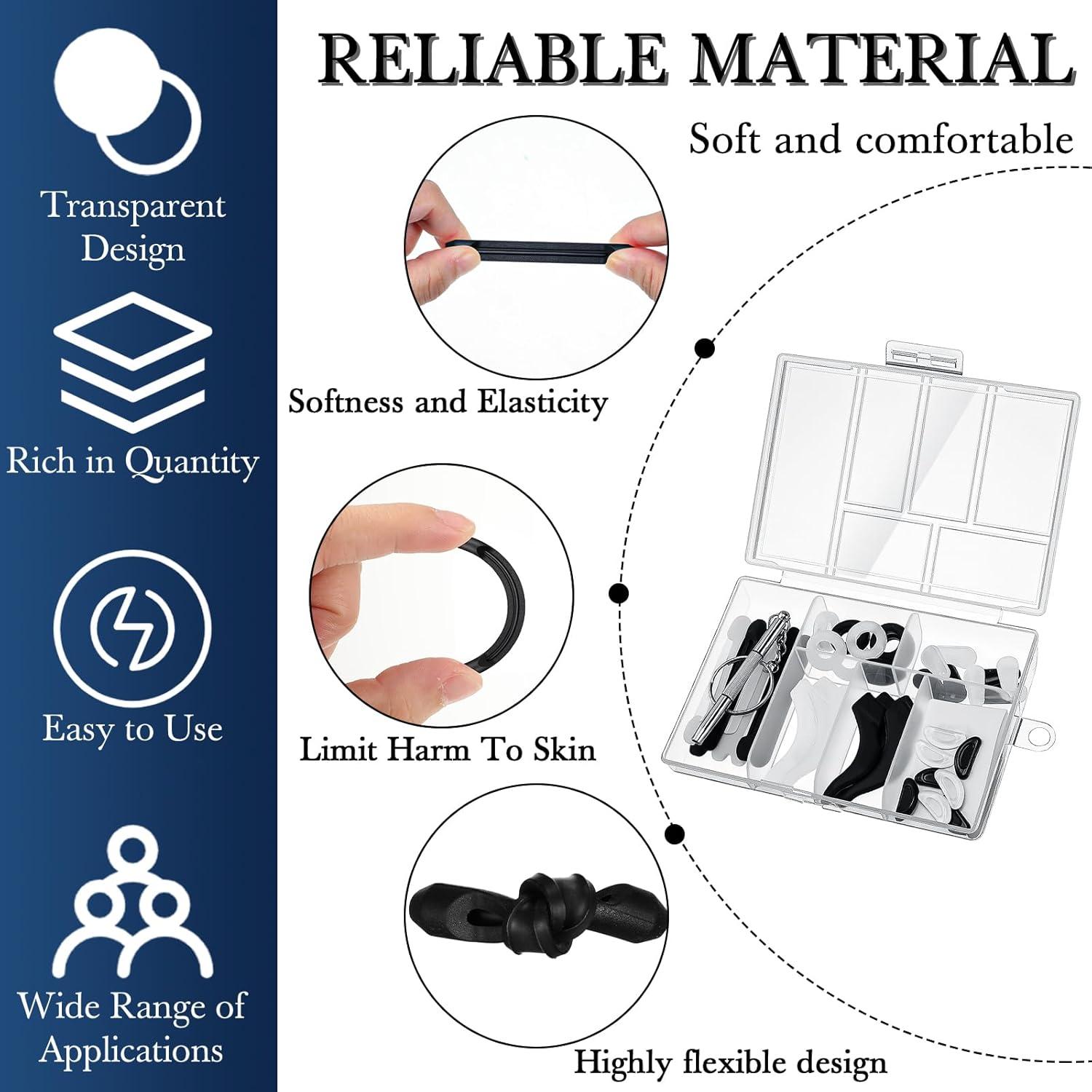 Konohan 50 Pcs Accesorios para Gafas Multicolor