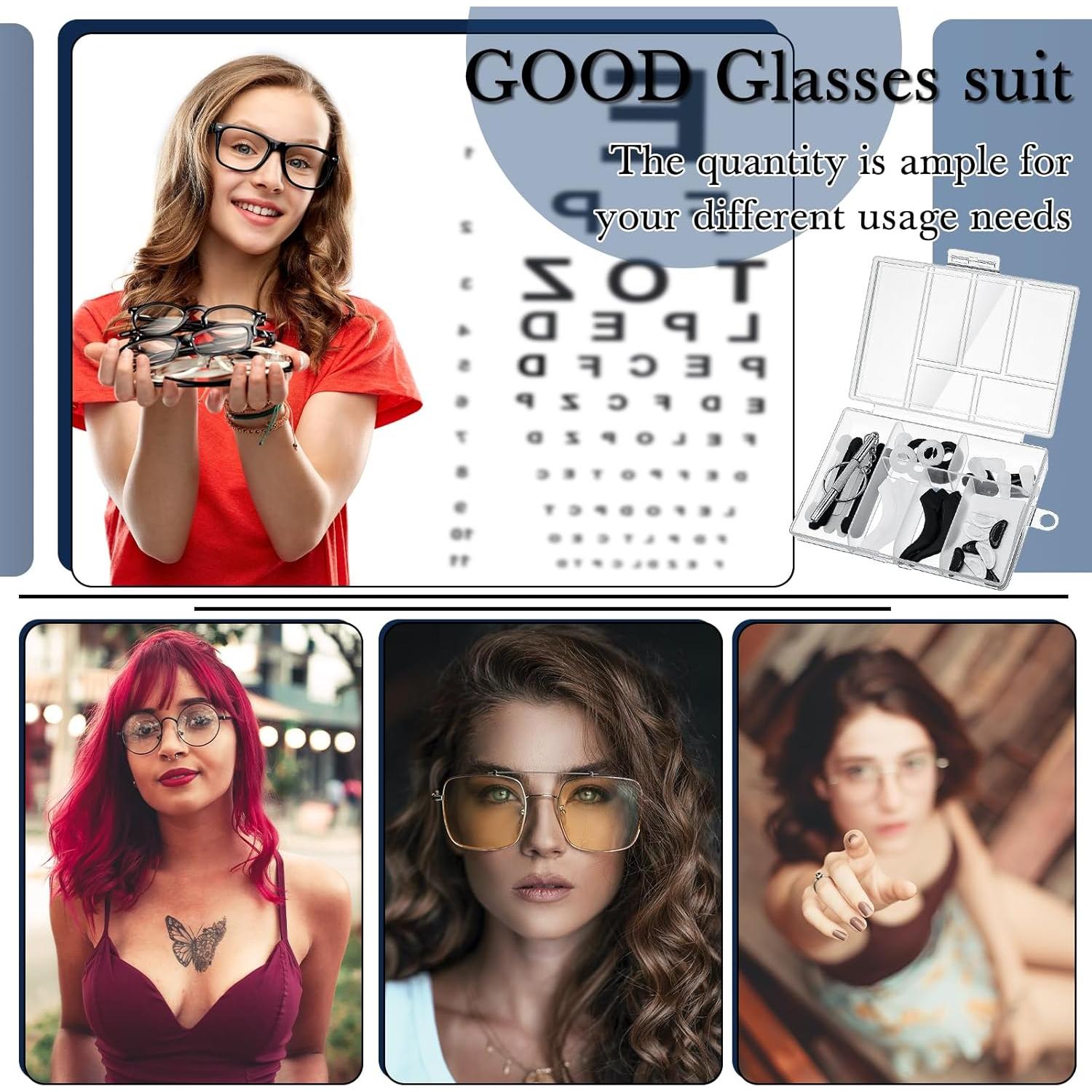 Konohan 50 Pcs Accesorios para Gafas Multicolor