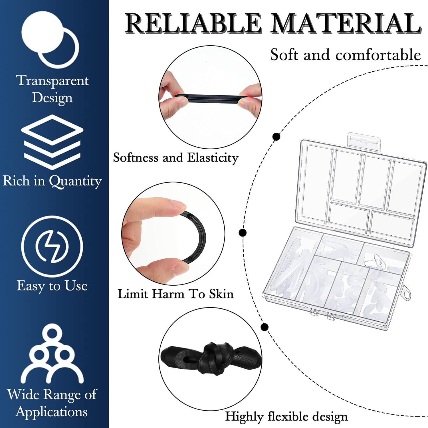 50 Piezas Accesorios para Gafas Konohan Almohadillas y Soportes