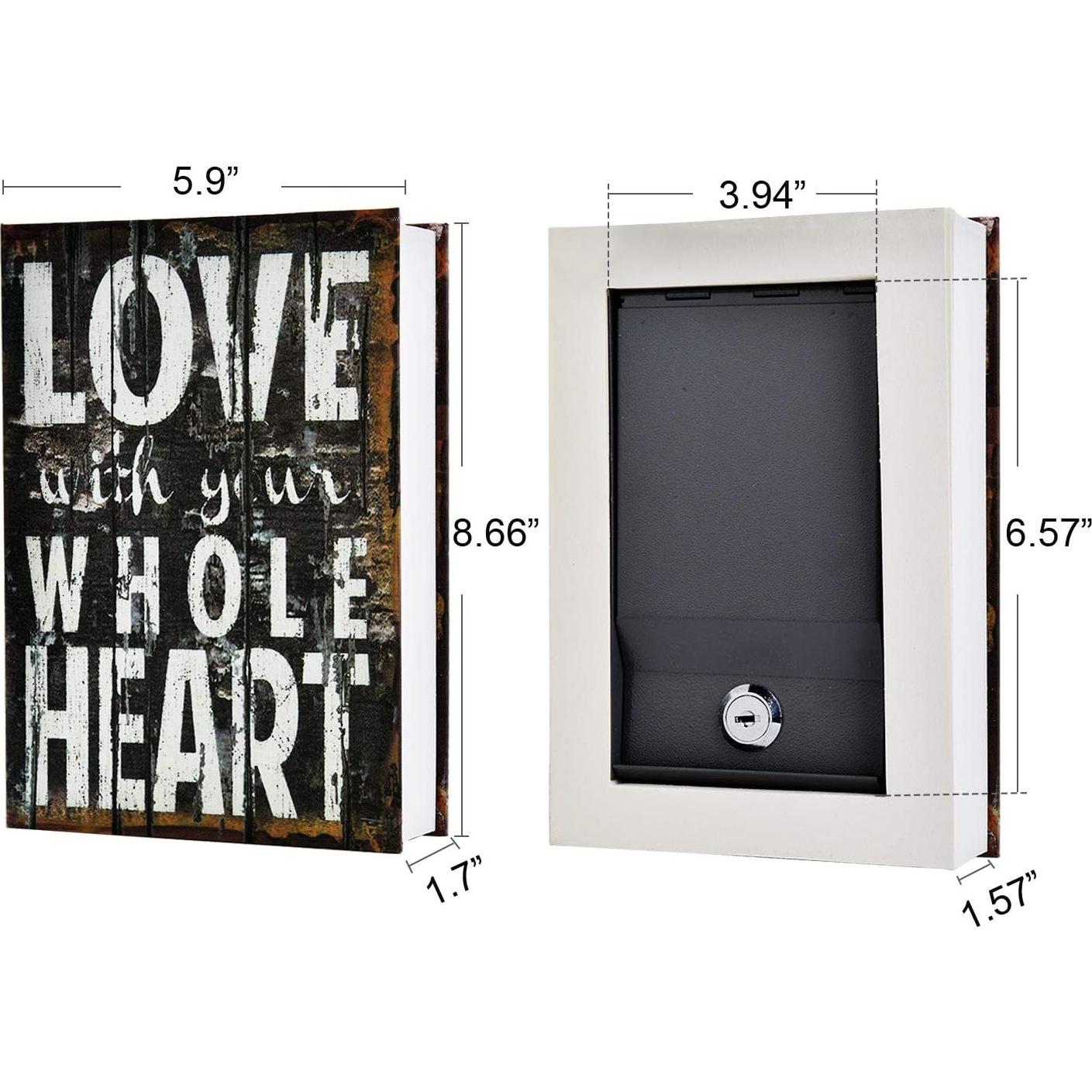 Caja Fuerte Secreta Portátil wishacc - Libro Hueco 0.74kg