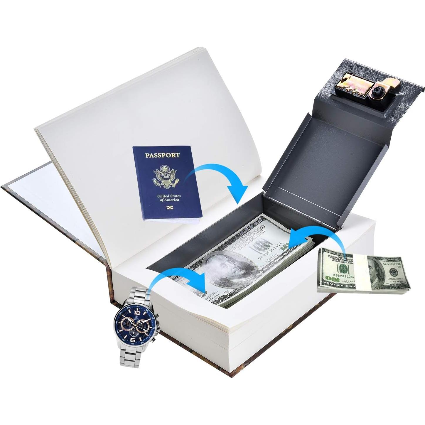 Caja Fuerte Secreta Portátil wishacc - Libro Hueco 0.74kg