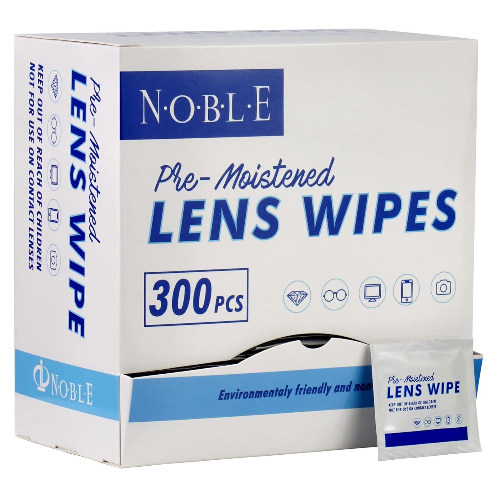 Toallitas de limpieza para lentes Noble 300 unidades
