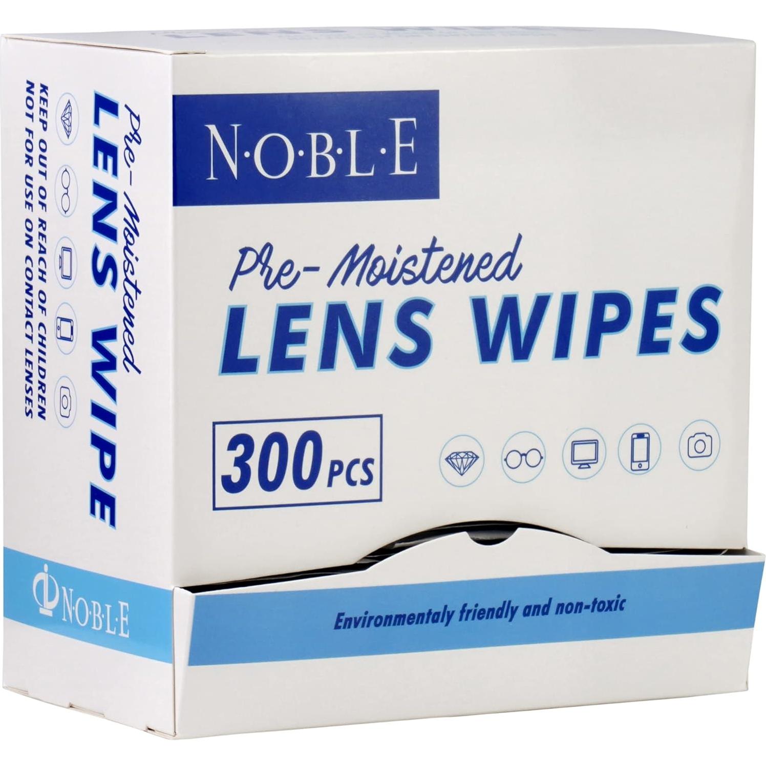 Toallitas de limpieza para lentes Noble 300 unidades