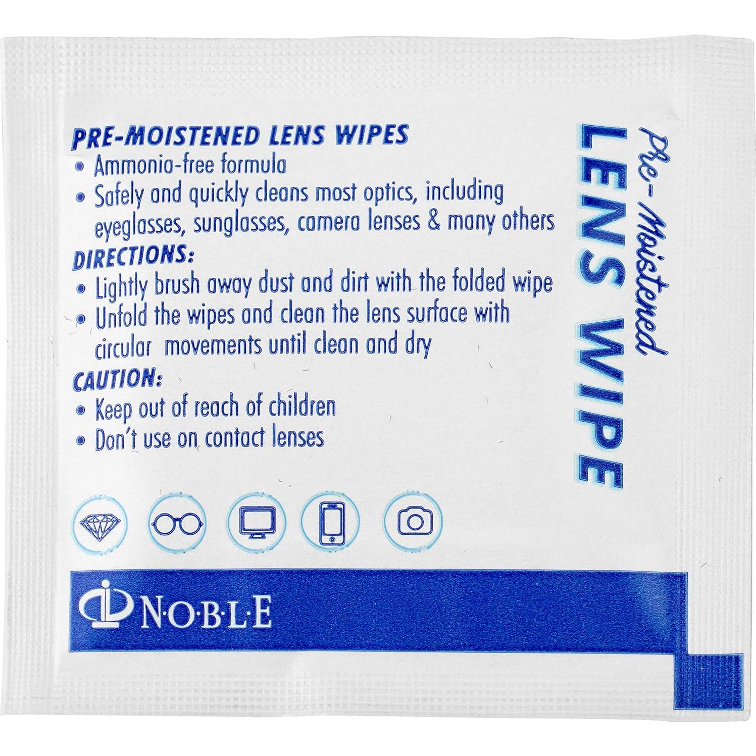 Toallitas de limpieza para lentes Noble 300 unidades