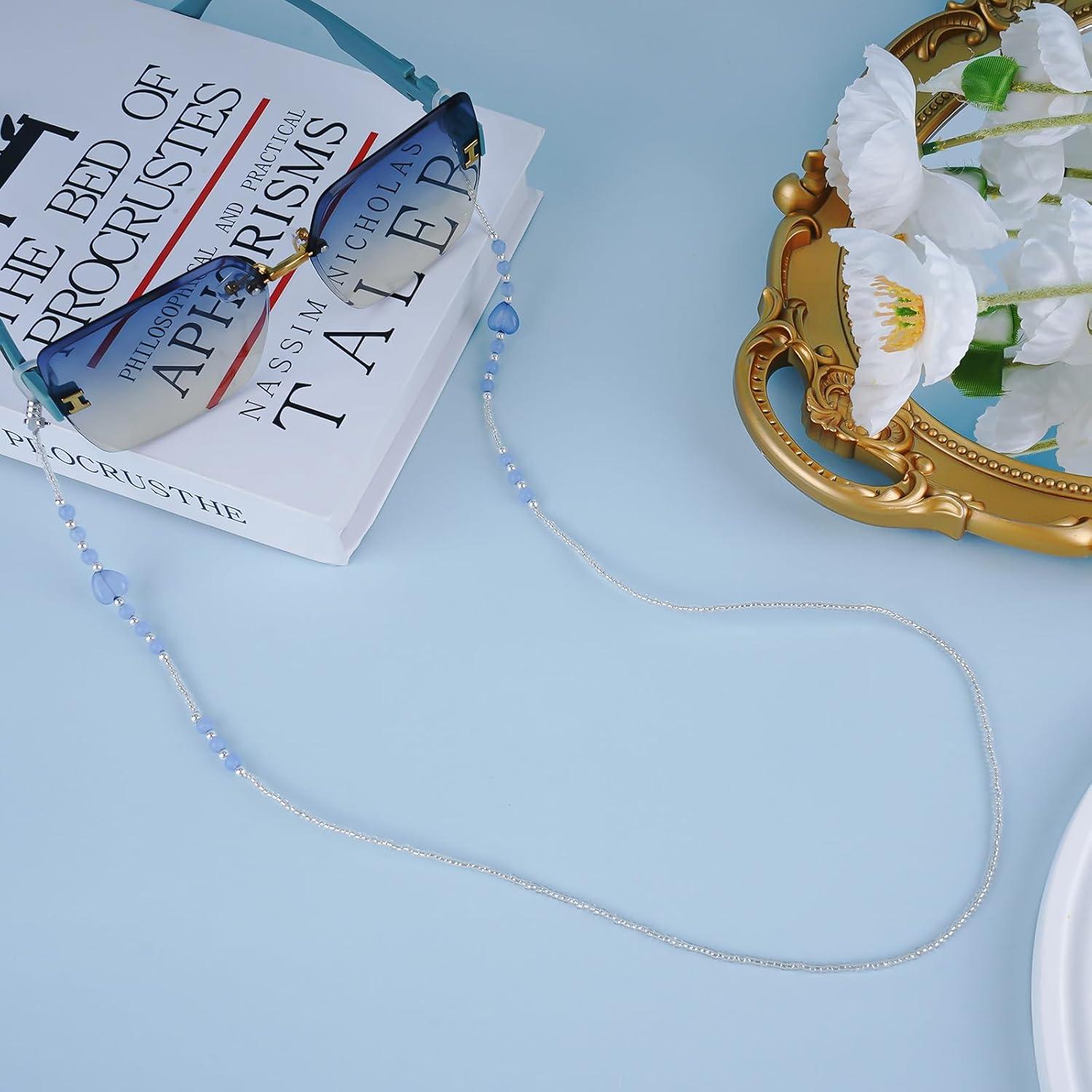 Cadena de Acrílico BILIONE para Gafas 72 cm Azul