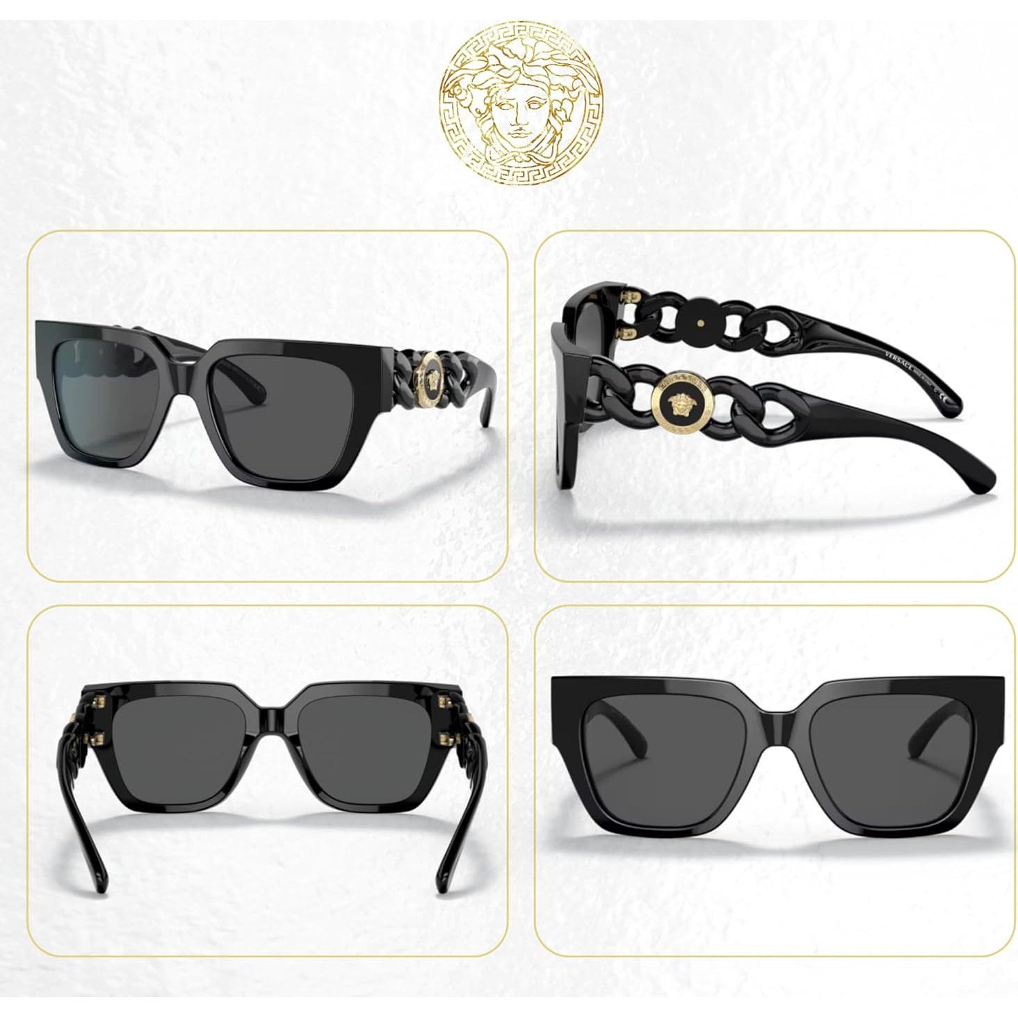 Gafas de sol cuadradas Versace VE4409F para mujeres + Kit de cuidado