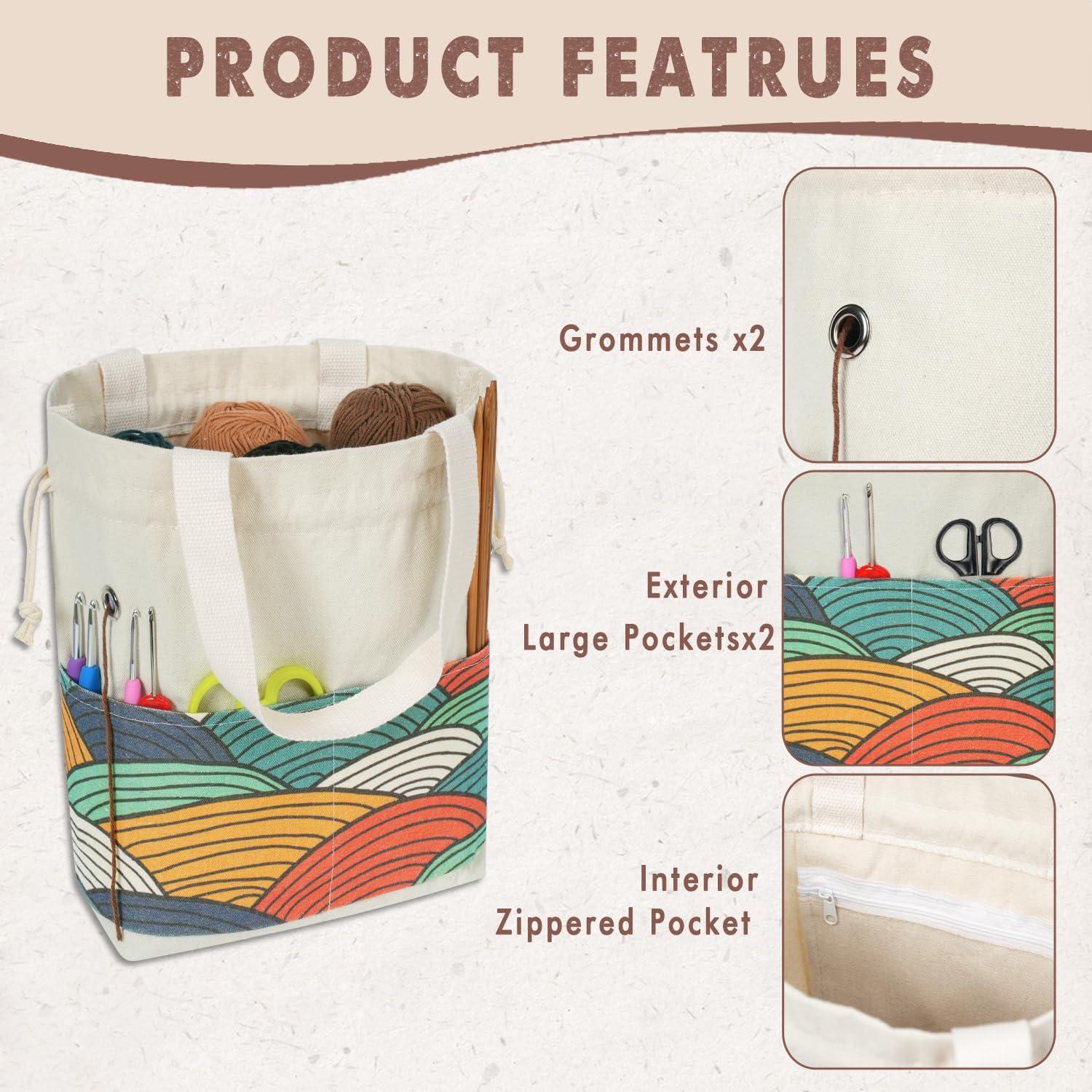 Bolsa de Hilo TOGETRUE Pequeña Color Arco 28x25 cm