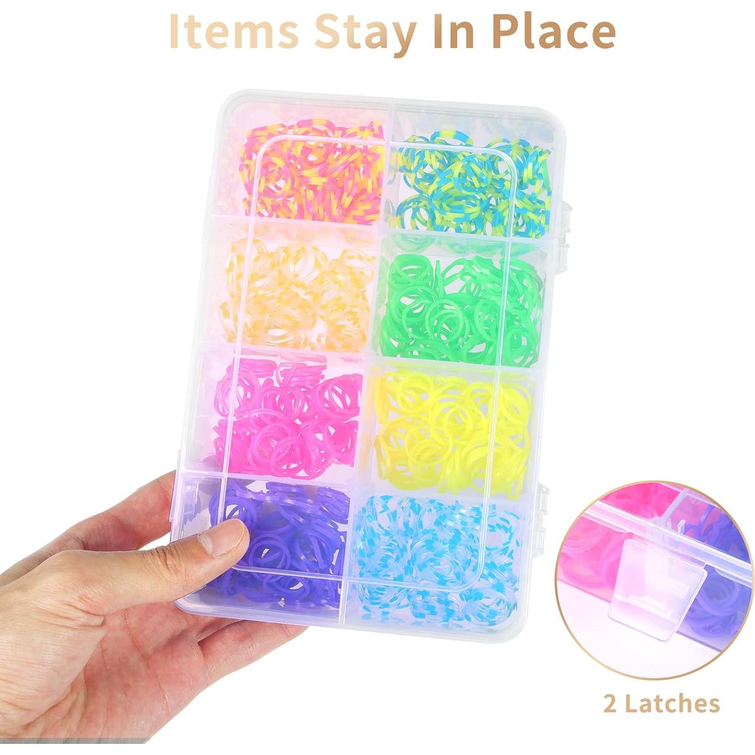 Organizador de Perlas QUEFE 2 Paquetes 8 Compartimentos