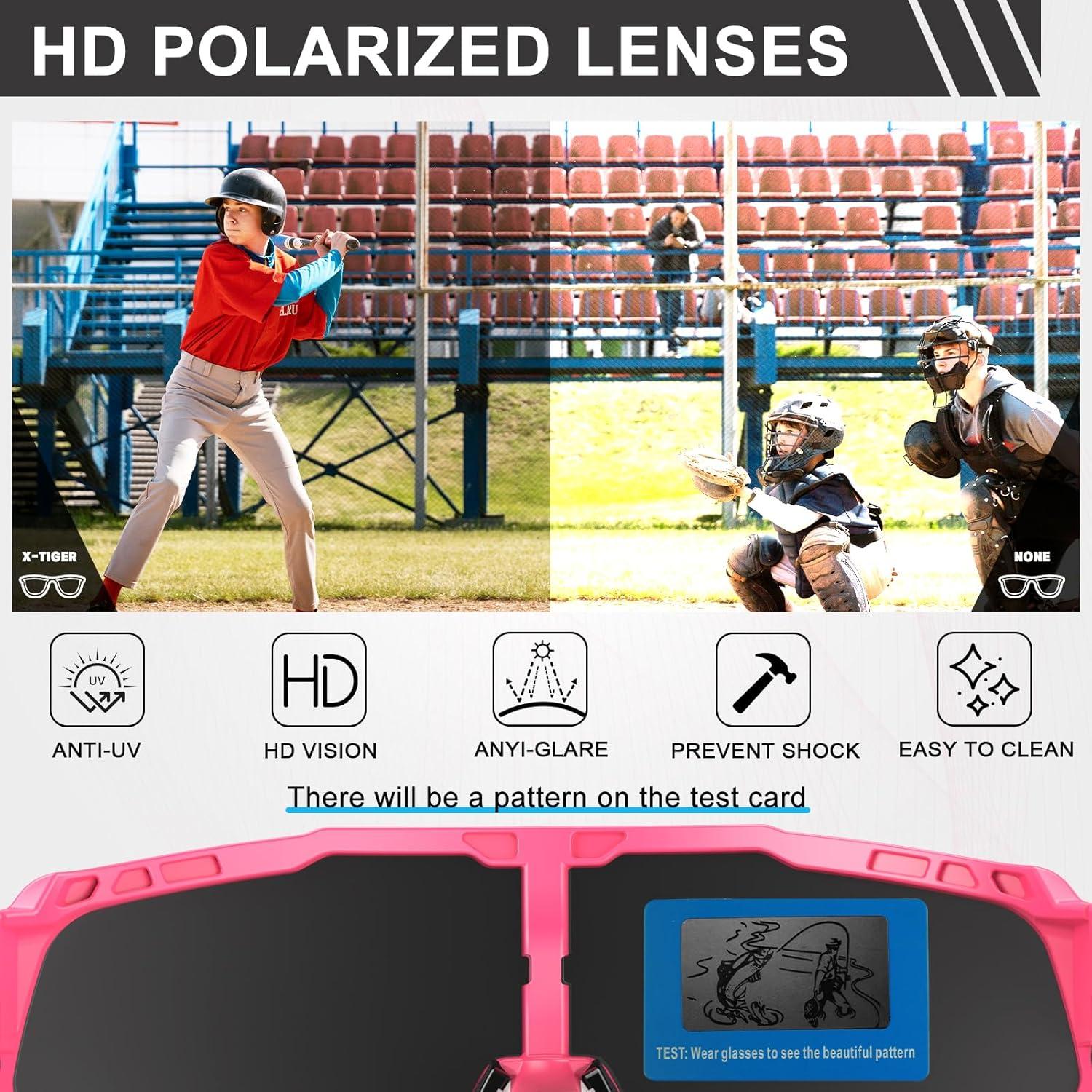 Gafas de sol deportivas X-TIGER Jpc-d UV400 unisex rosa