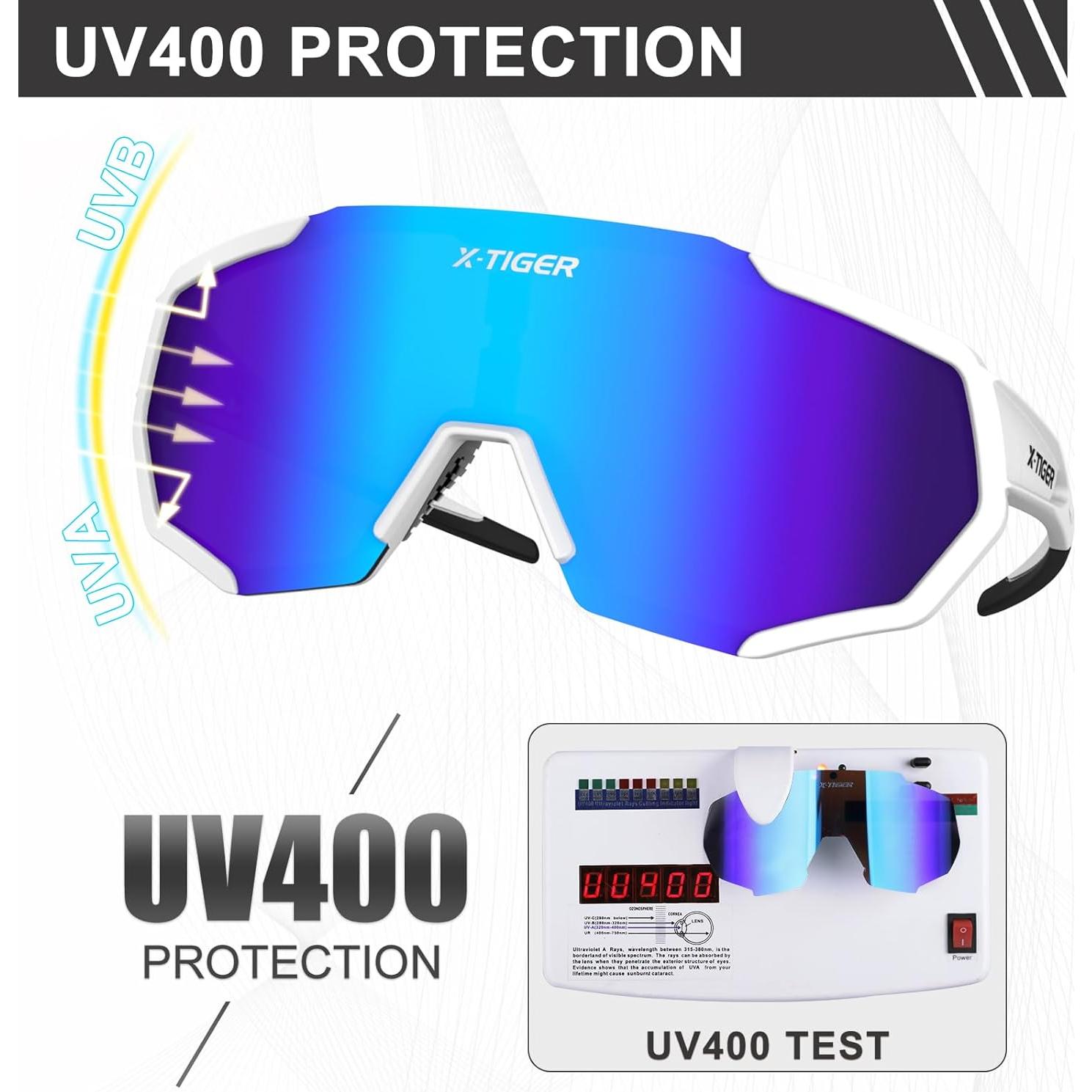 Gafas de Sol X-TIGER Polarizadas UV400 para Deportes