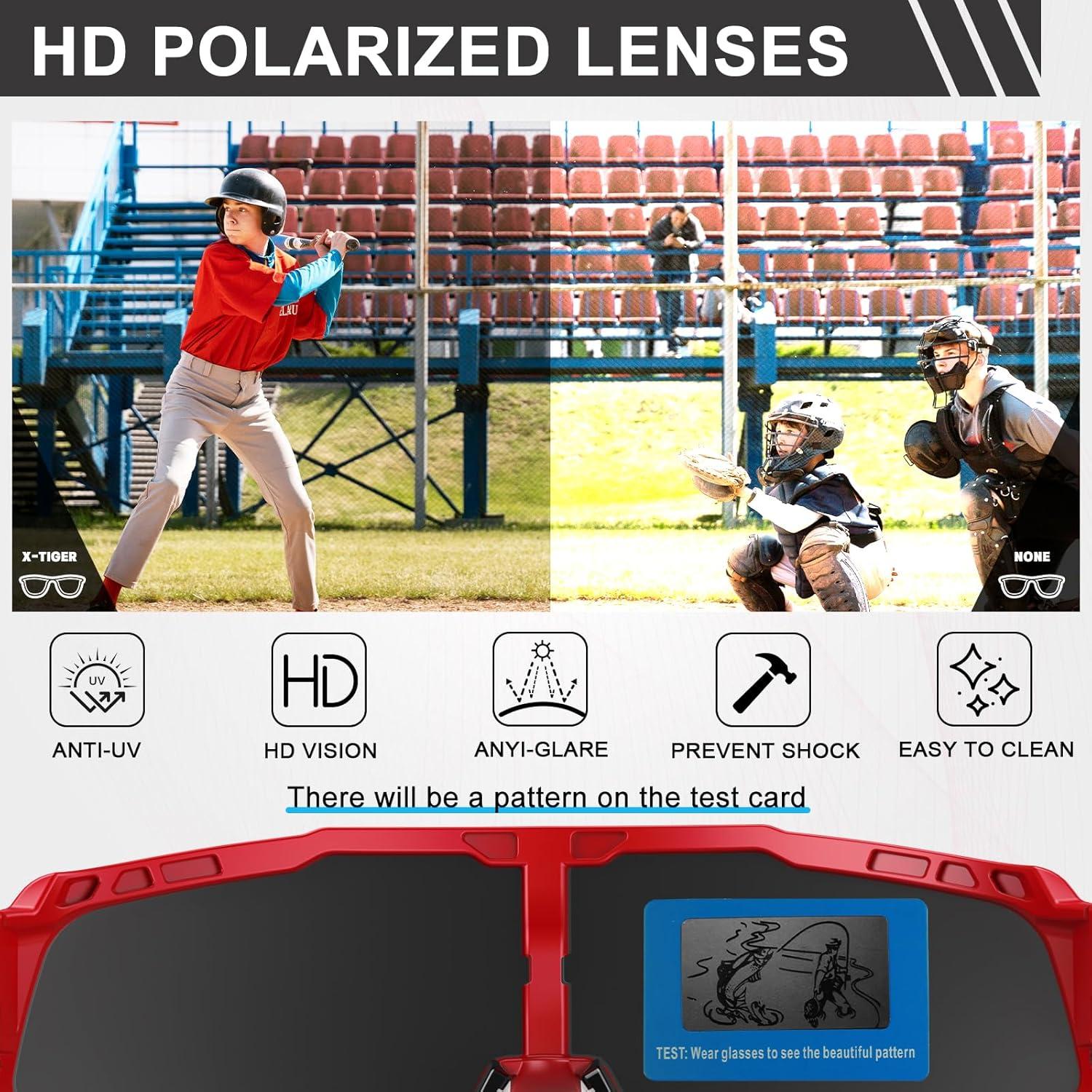 Gafas de Sol X-TIGER Jpc-d Polarizadas UV400 Rojo