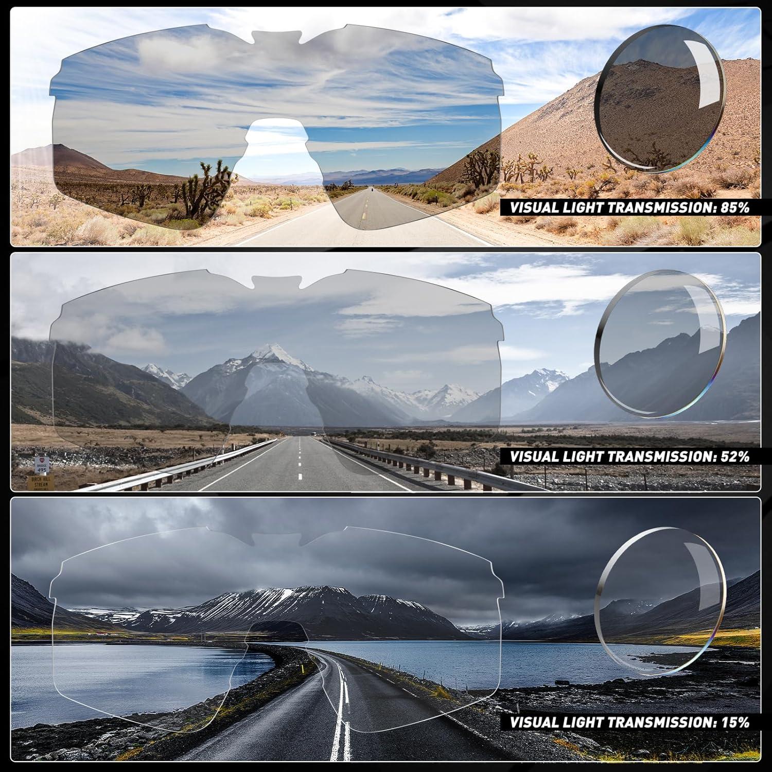 Gafas de Ciclismo Fotoquímicas KAPVOE UV400 Ajustables