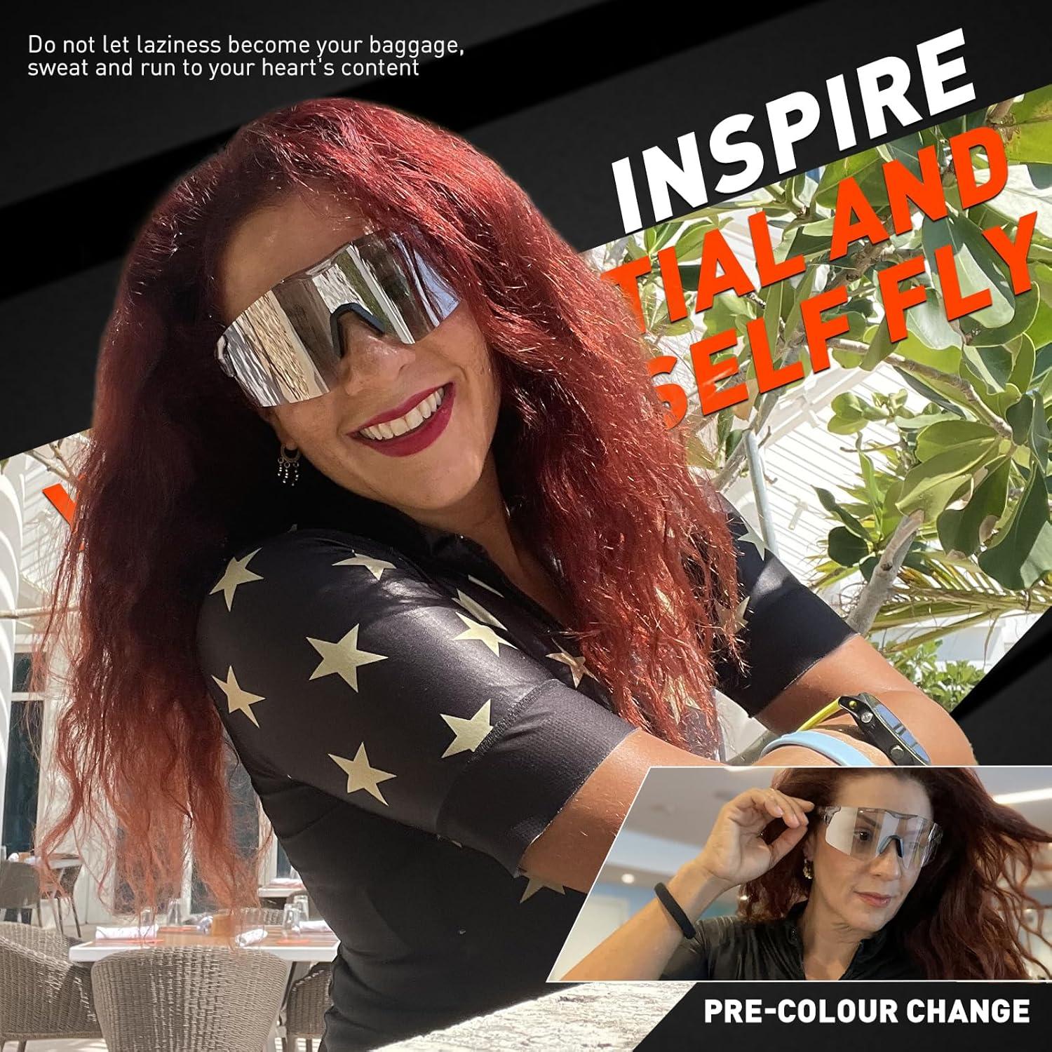 Gafas de Ciclismo KAPVOE Fotoquímicas UV400 Ajustables