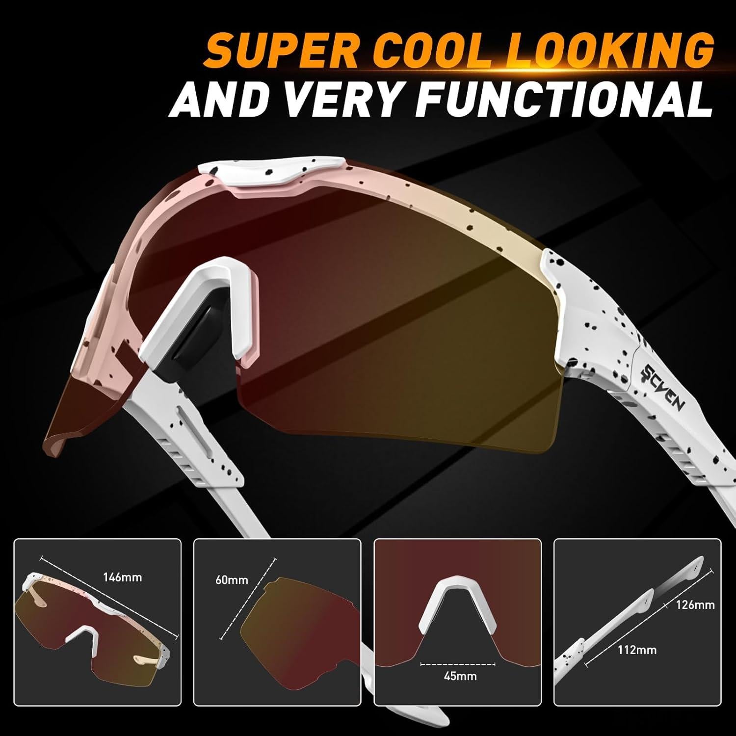 Gafas de Ciclismo KAPVOE S111 Fotoquímicas UV400