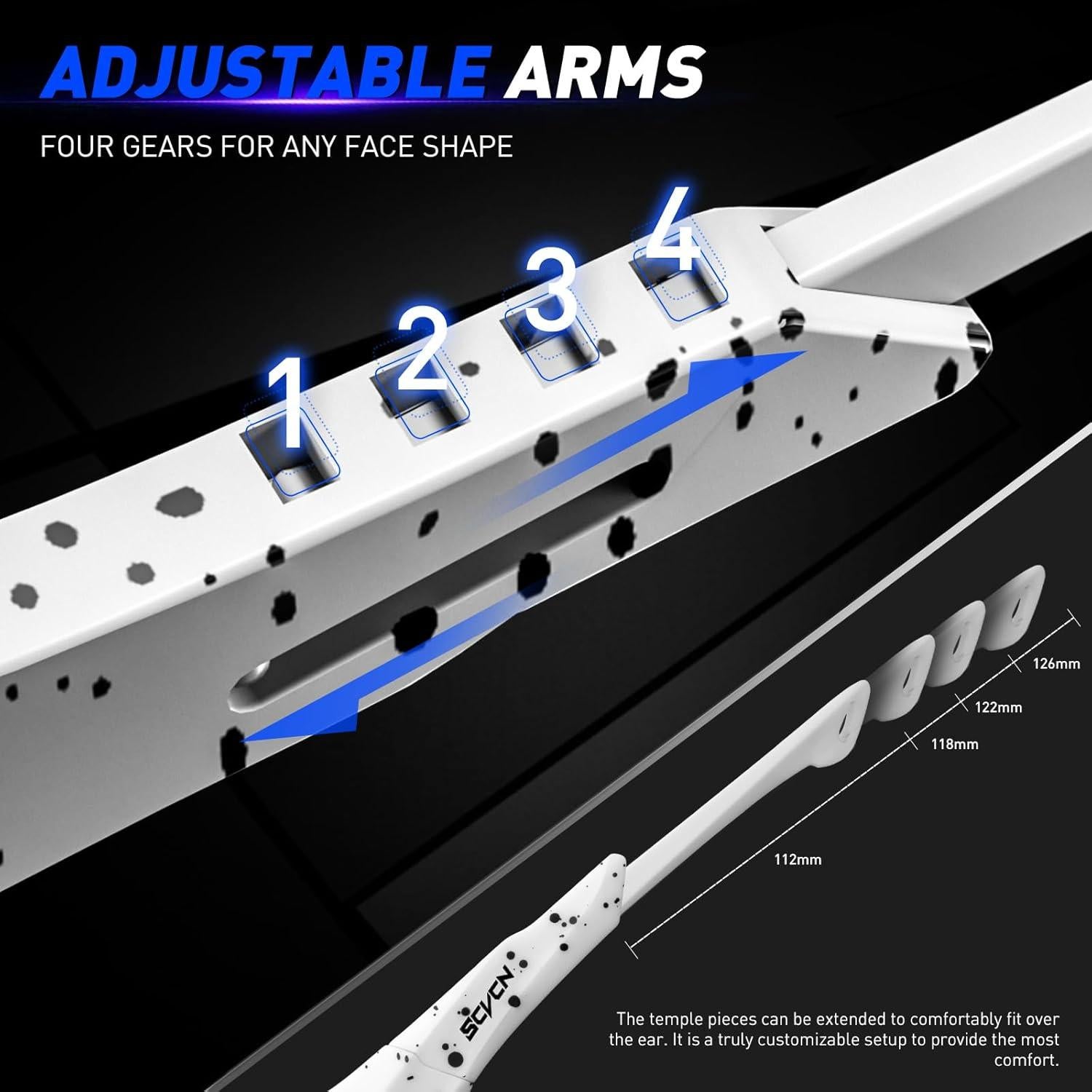 Gafas de Ciclismo KAPVOE Fotoquímicas UV400 Ajustables